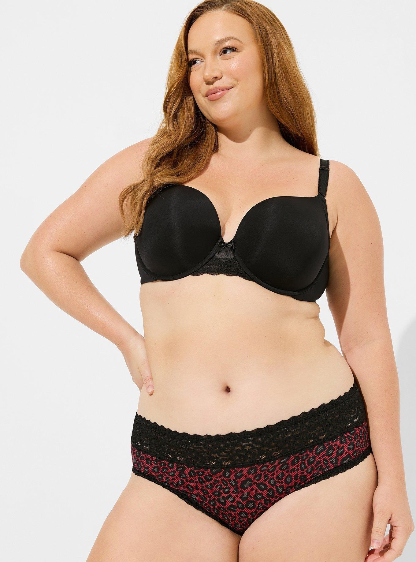 Plus Size - Second Skin Mid-Rise Hipster Lace Trim Panty - Torrid
