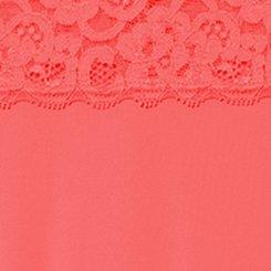 Second Skin Mid-Rise Hipster Lace Trim Panty, NEON BLUSH, swatch