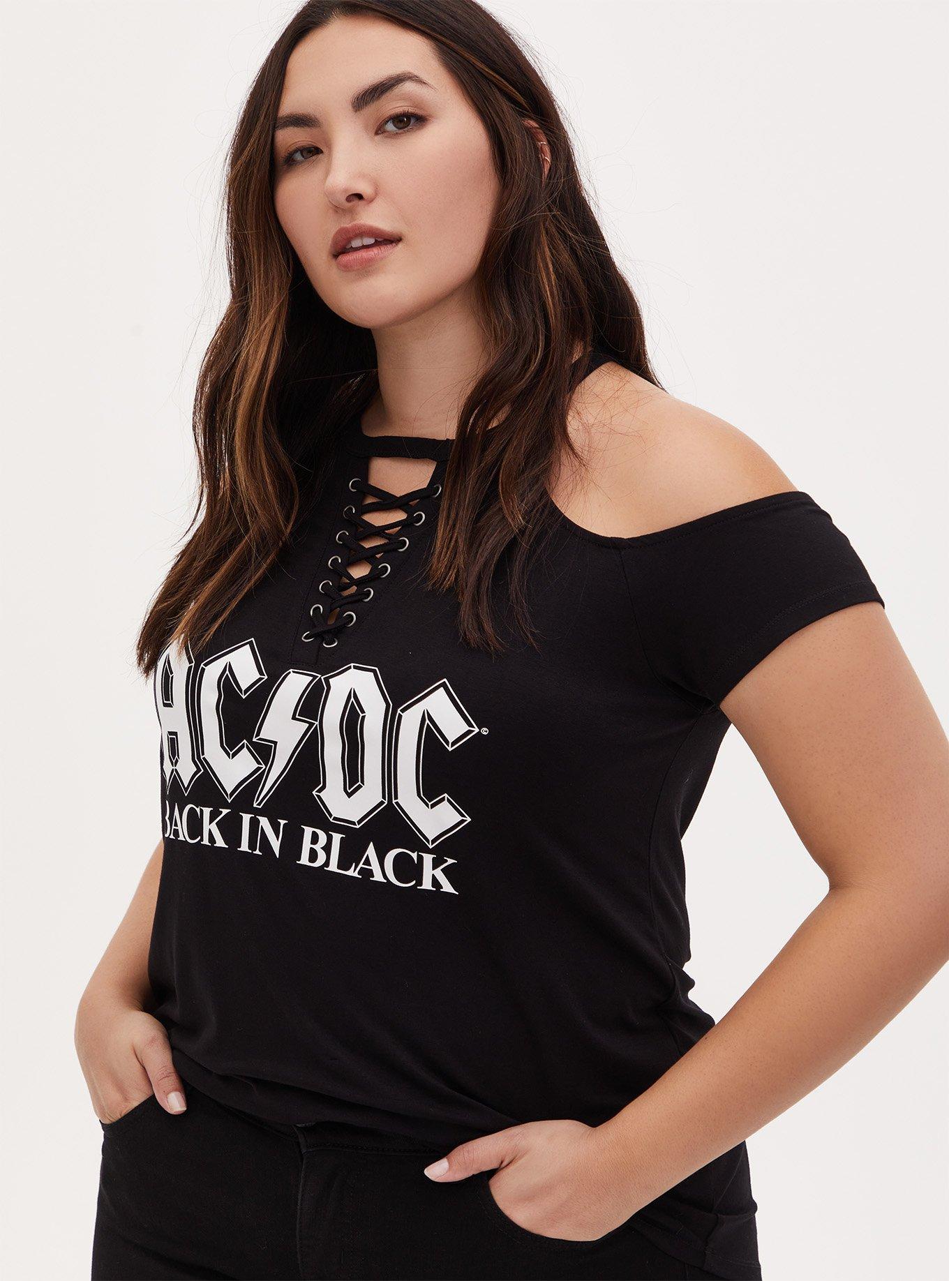 Torrid 5 shops Blush Tie-Dye AC/DC Grpahic Tee