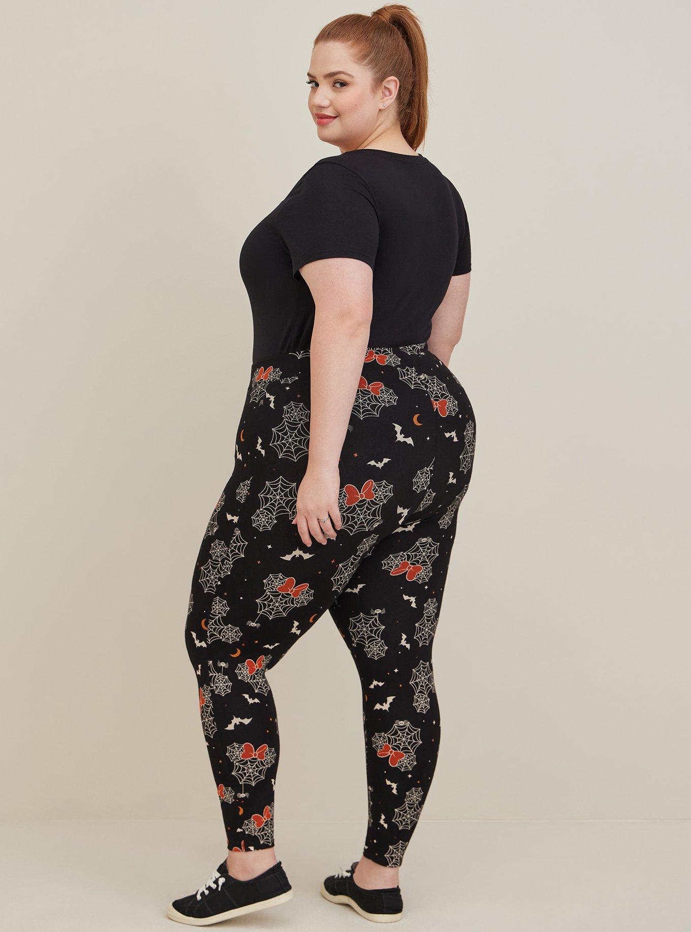 Plus Size Disney Mickey Mouse Treats Black Legging, DEEP BLACK, alternate