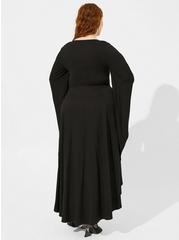 Plus Size Halloween Costume Witch Dress, DEEP BLACK, alternate