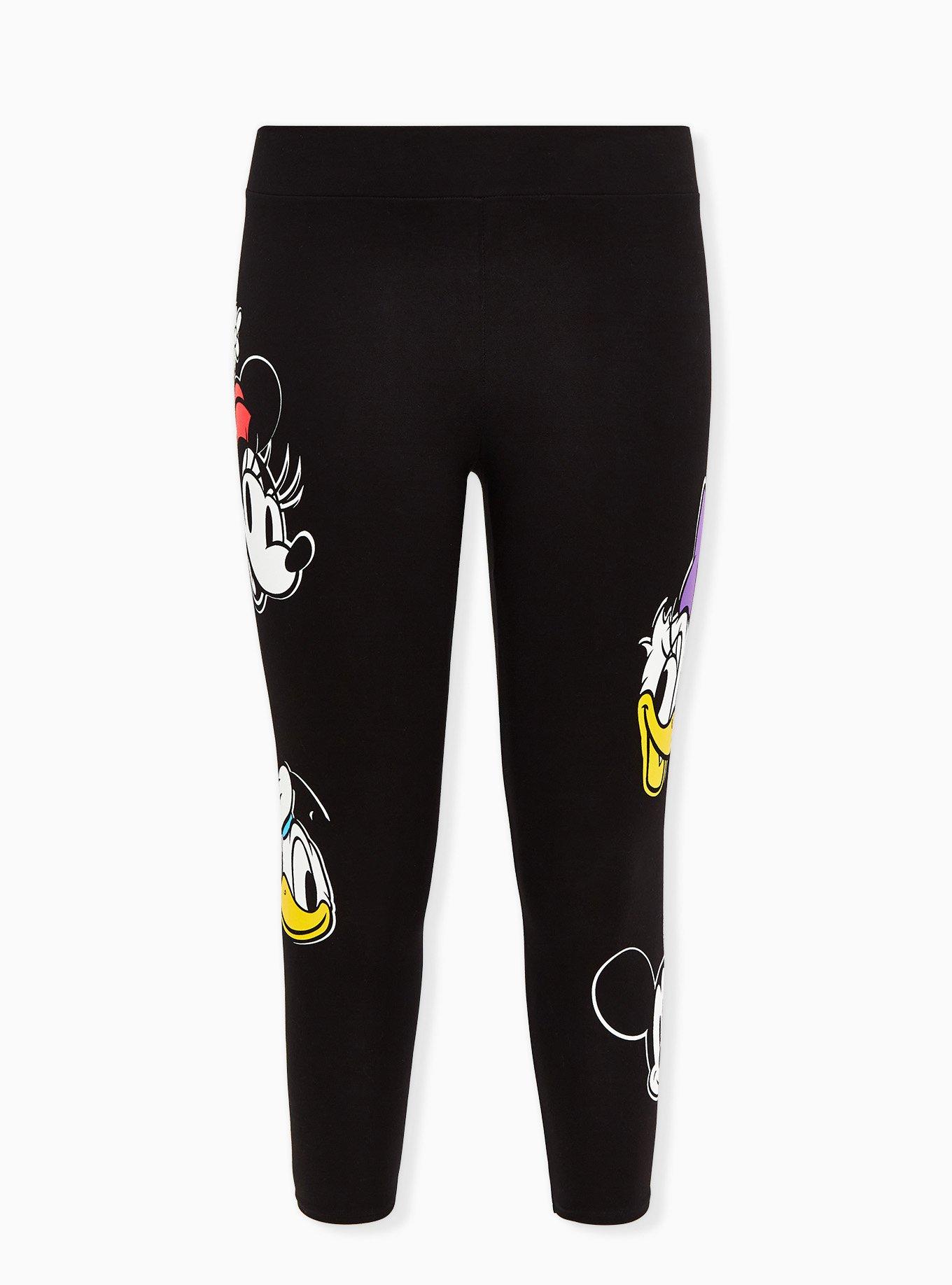 Plus Size - Disney Mickey Mouse Black Crop Legging - Torrid