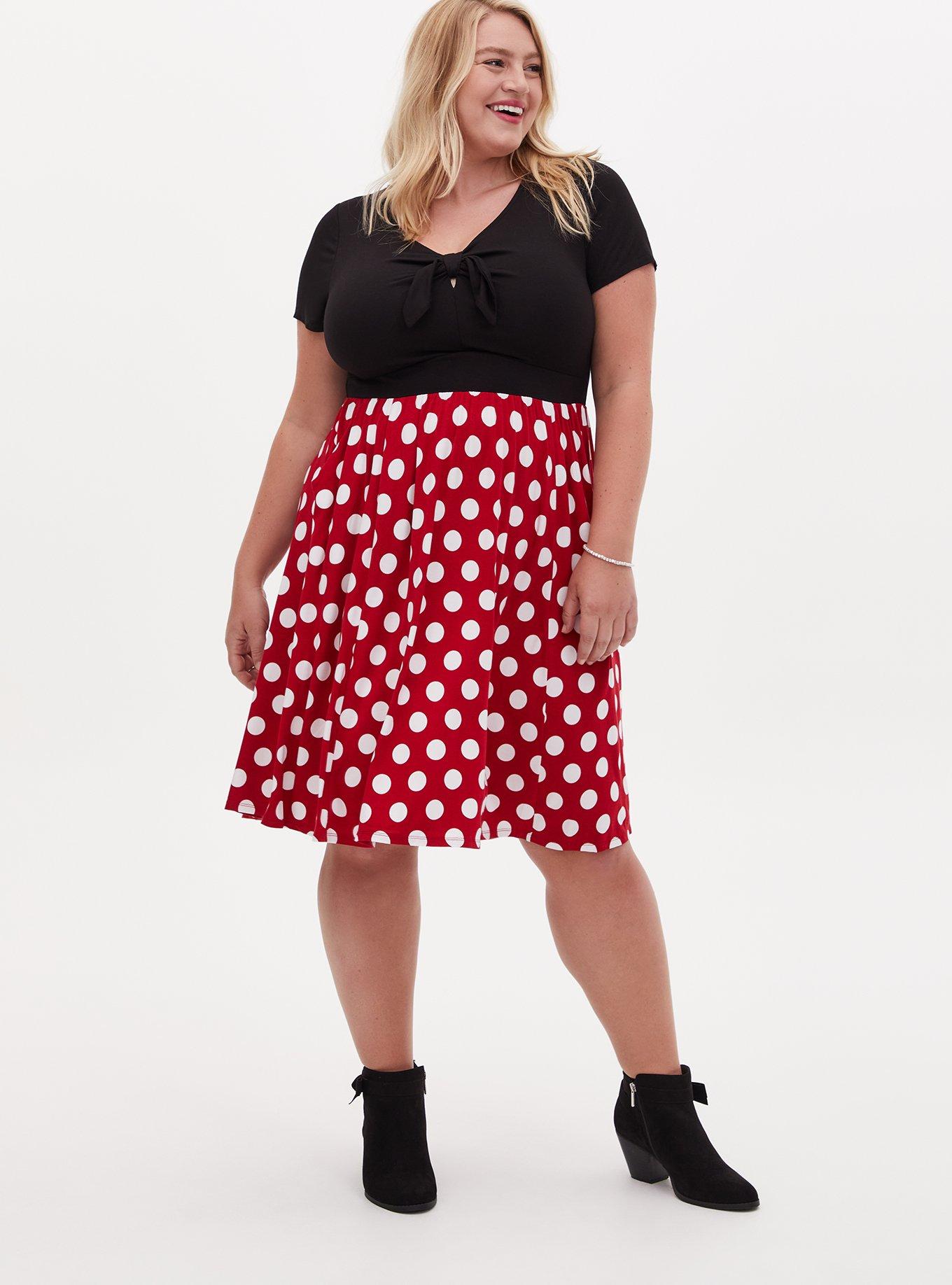 Plus Size - Brief Panty - Disney Minnie Mouse Polka Dot Red - Torrid