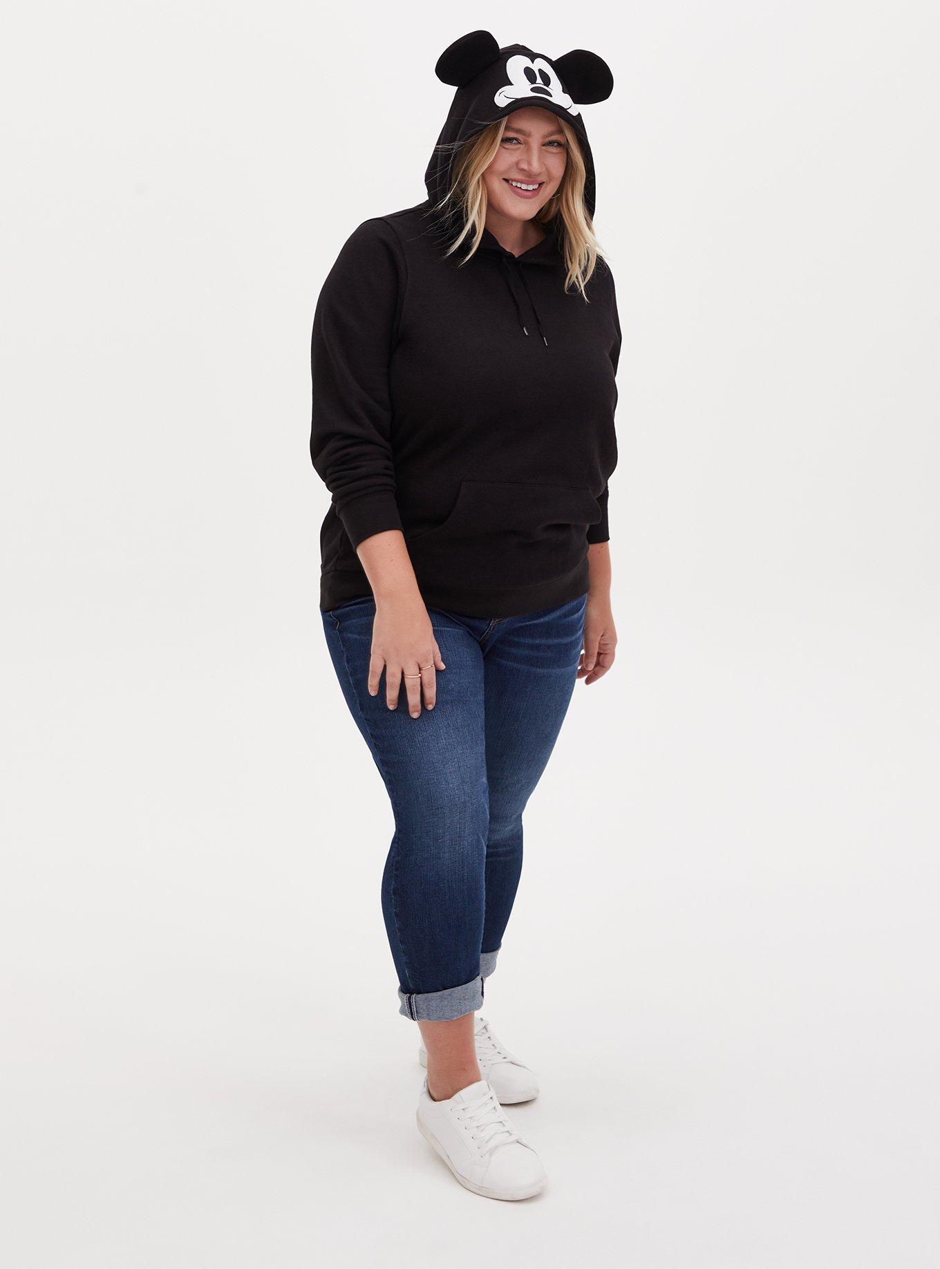 Plus size mickey mouse hoodie hotsell
