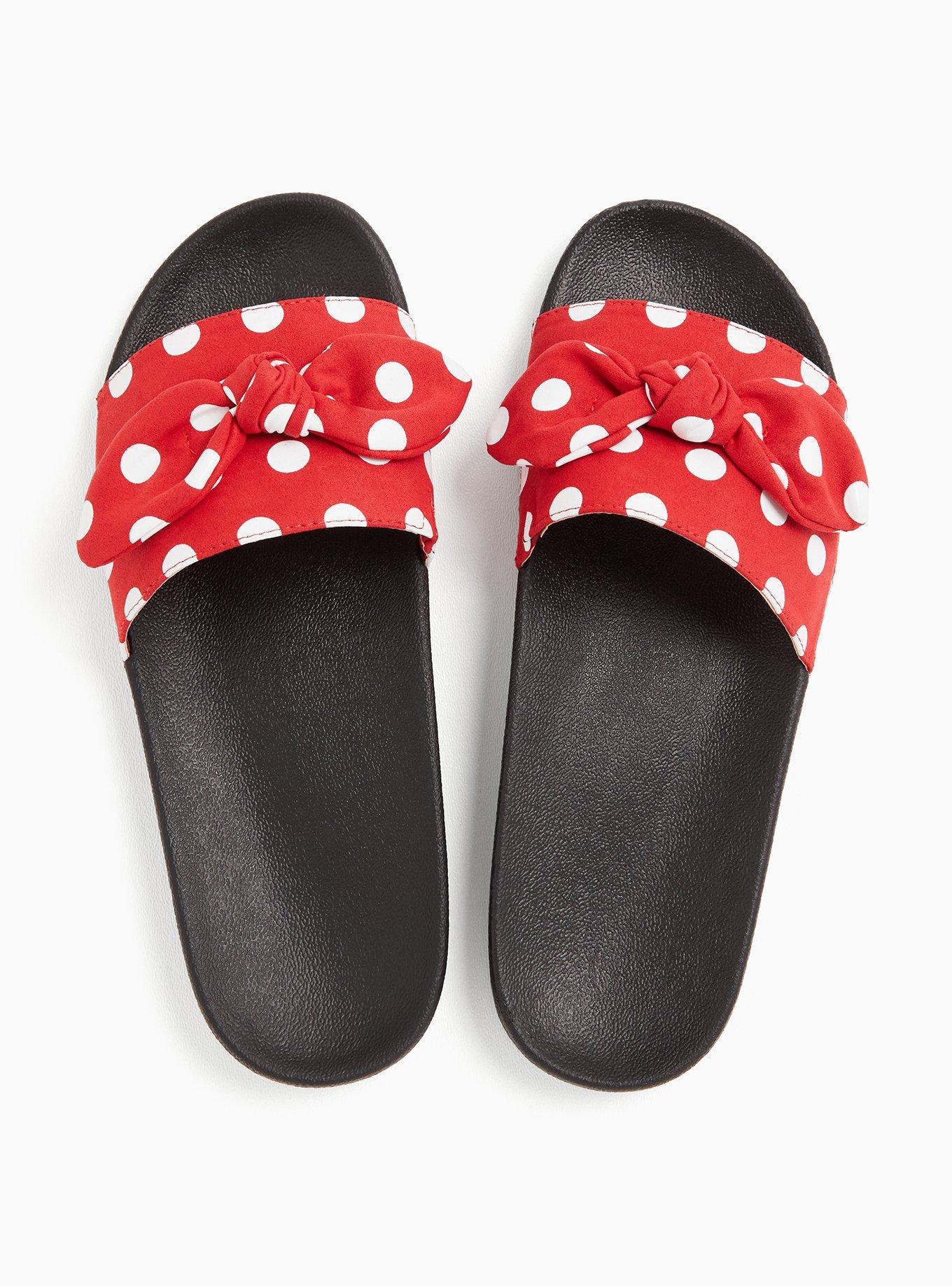 Plus Size Disney Minnie Mouse Red Polka Dot Bow Slide WW Torrid