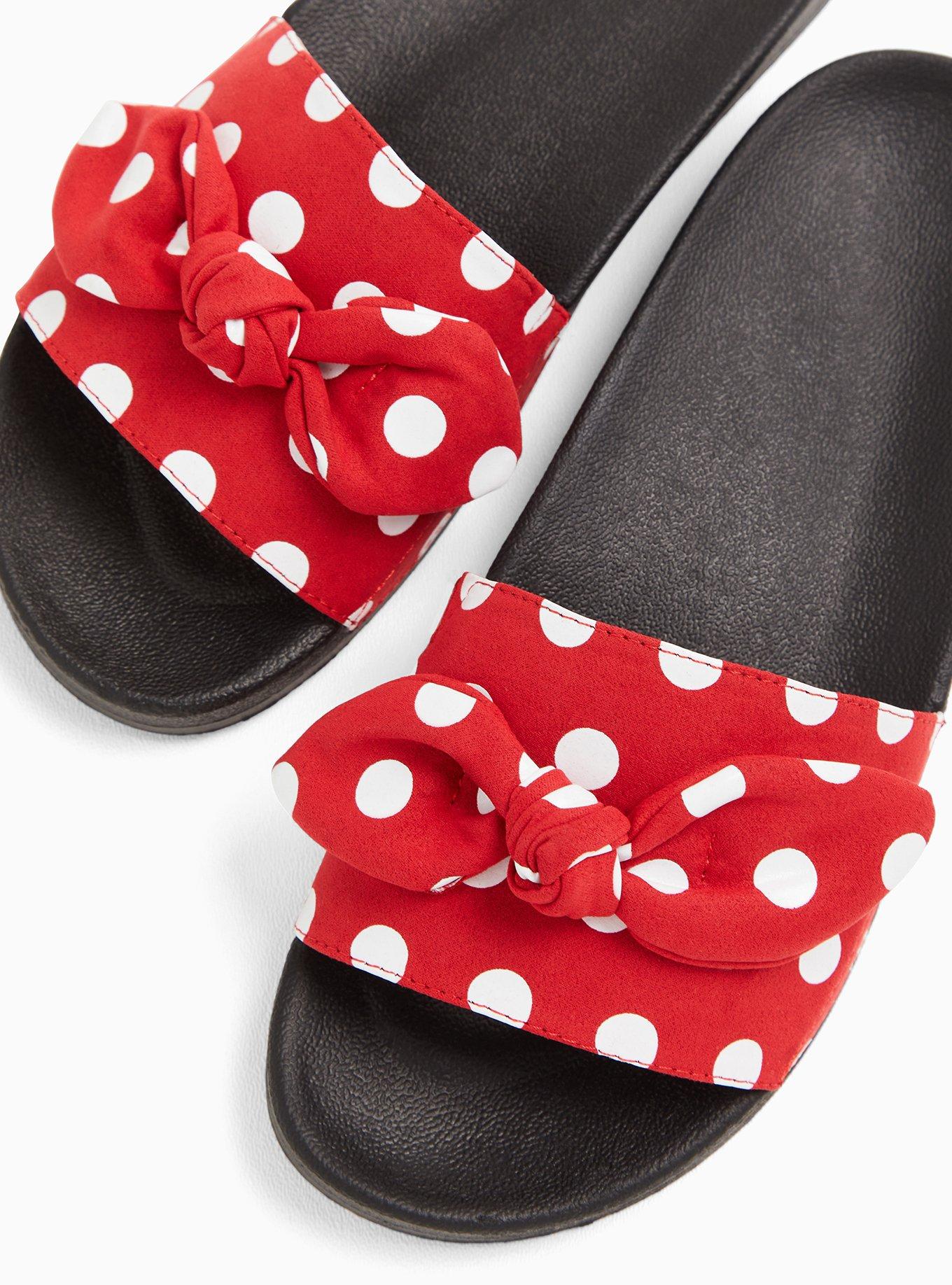 Plus Size Disney Minnie Mouse Red Polka Dot Bow Slide WW Torrid