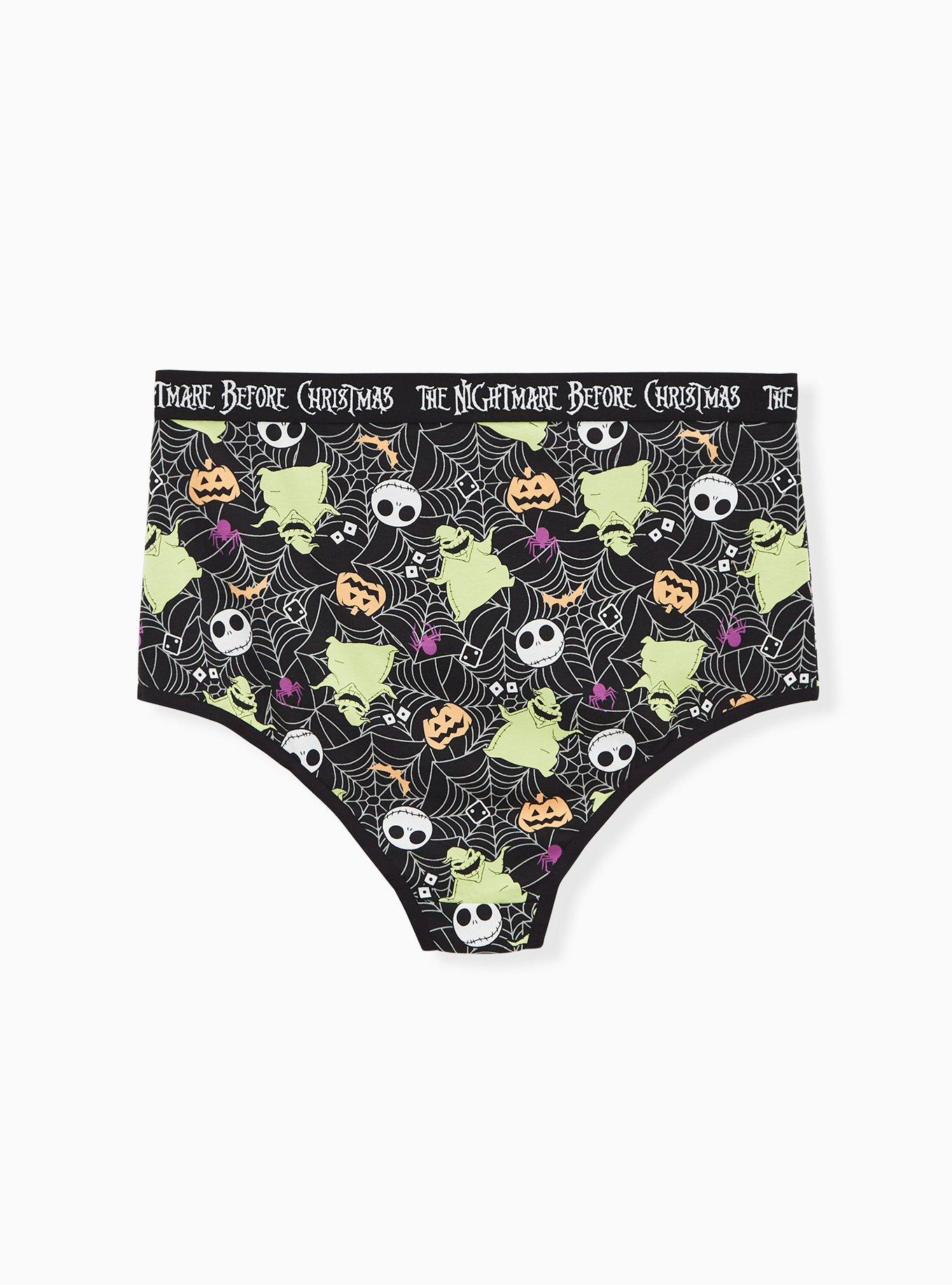 Disney The Nightmare Before Christmas Oogie Boogie Black Cotton High Waist Panty , MULTI, alternate