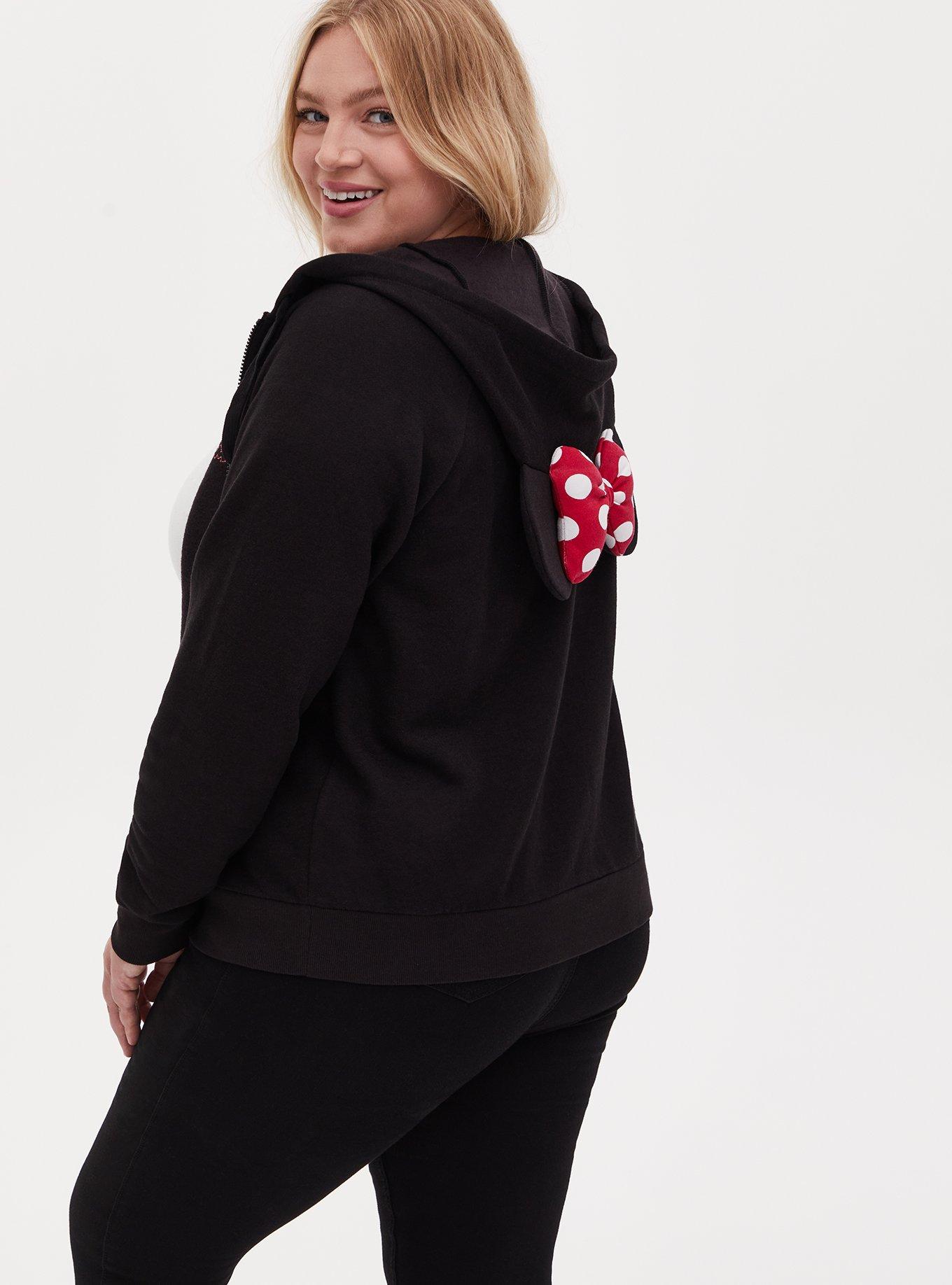 Women's and Women's Plus Mickey & Minnie Mouse Zip Hoodie