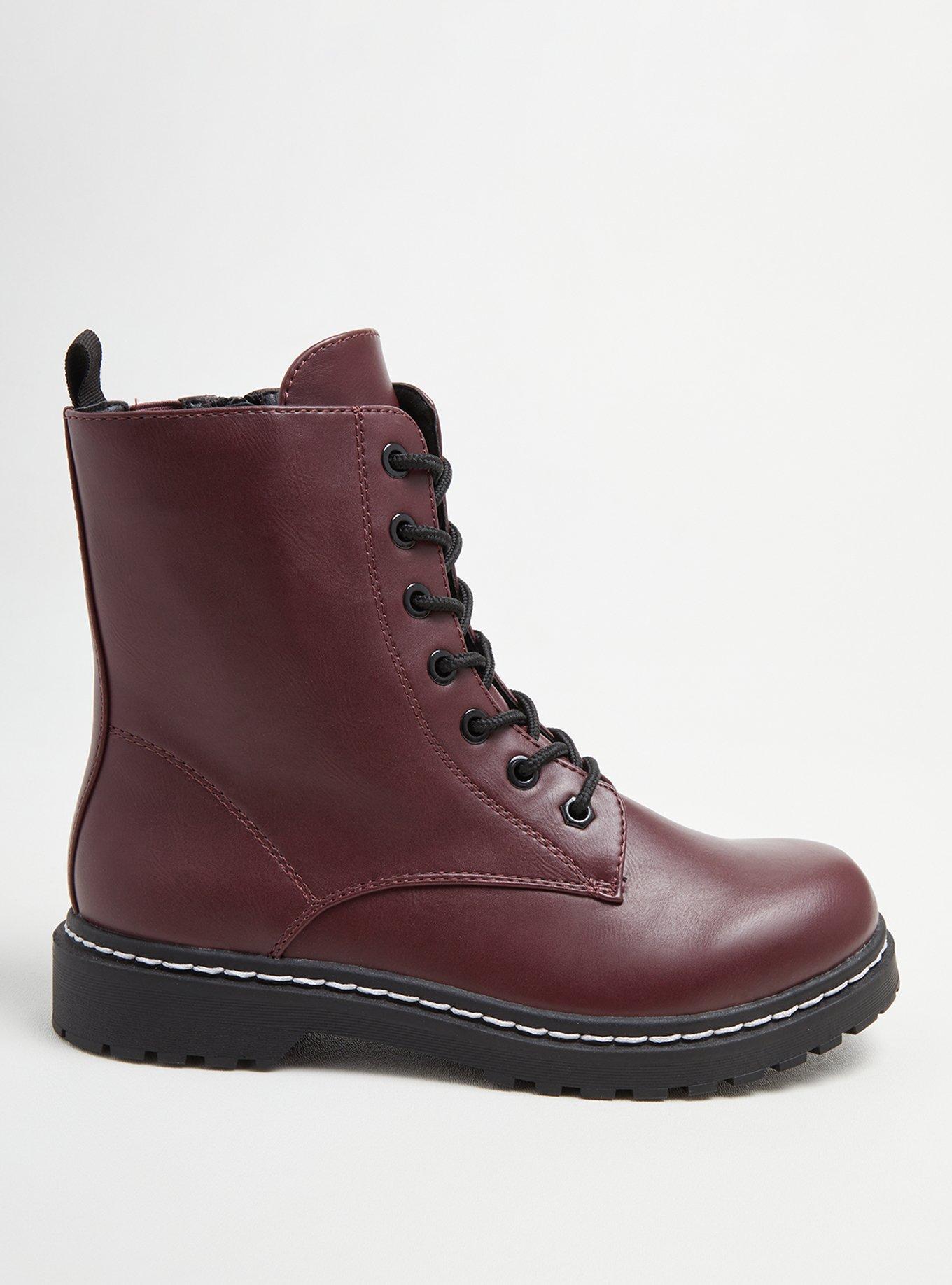 Essentials Women's Lace-Up Combat Boot