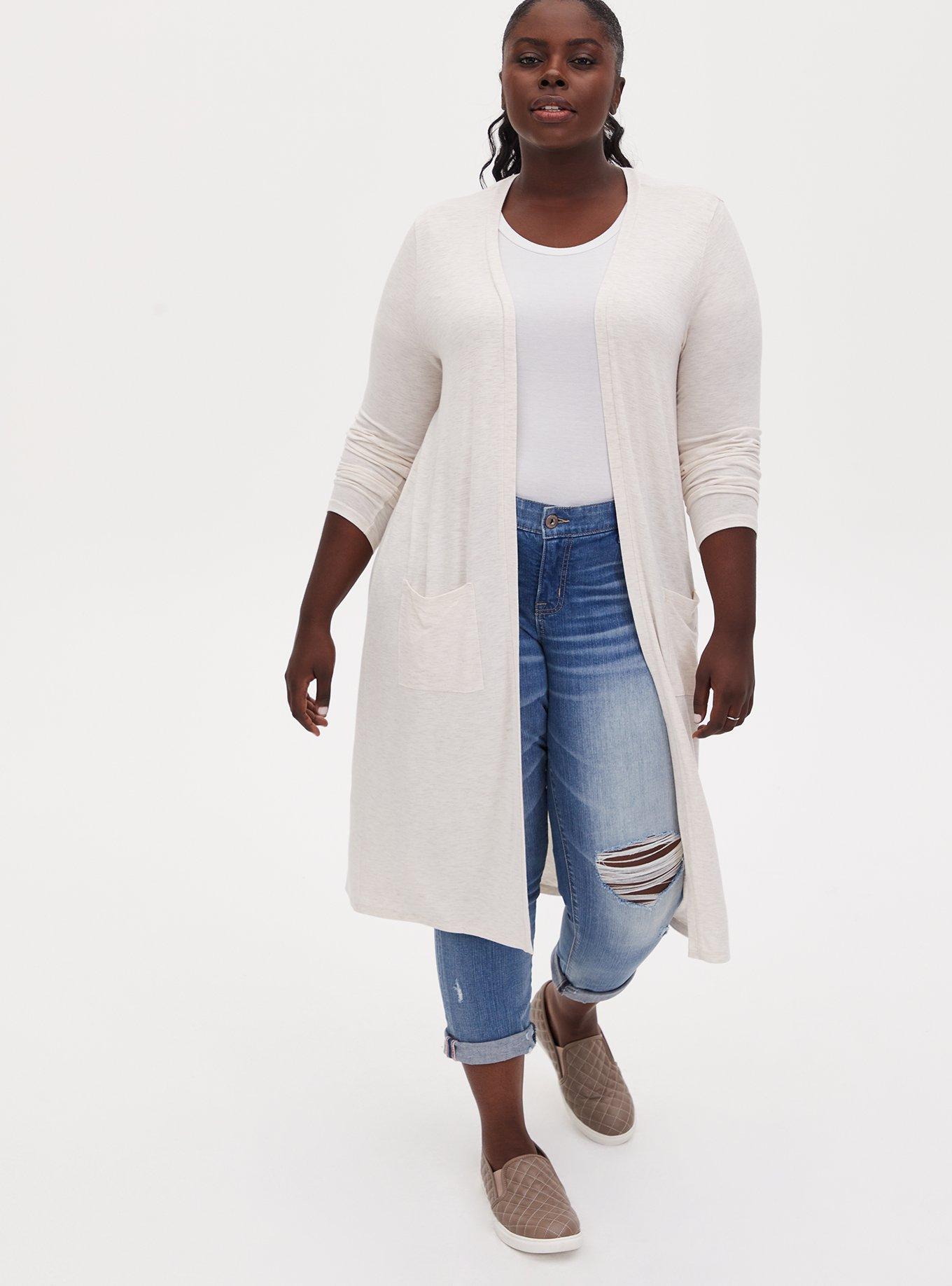 Plus Size - Super Soft Slub Duster - Torrid