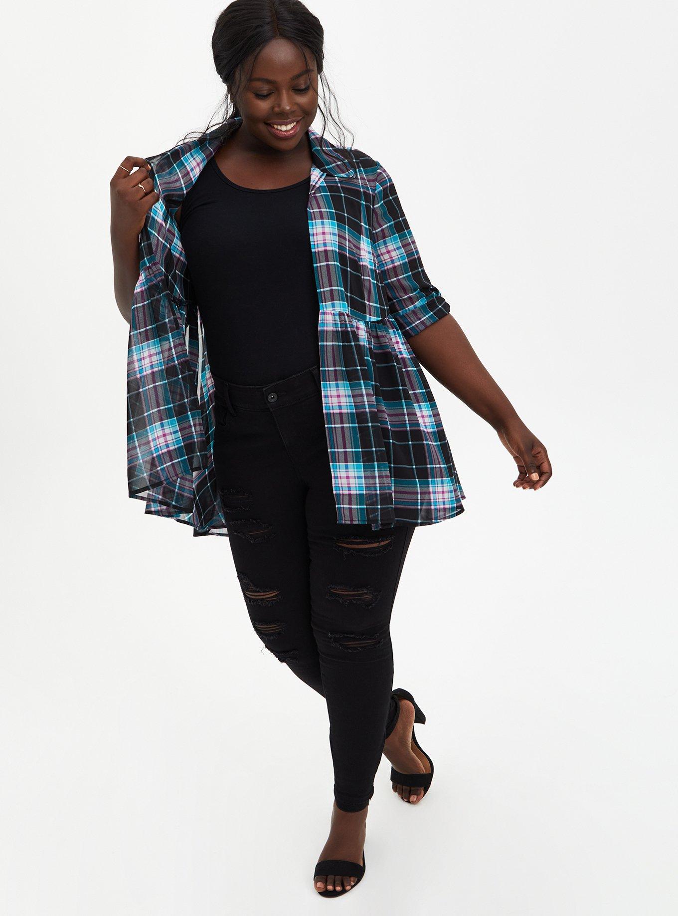 Plus Size - Chiffon Shirt Kimono - Torrid