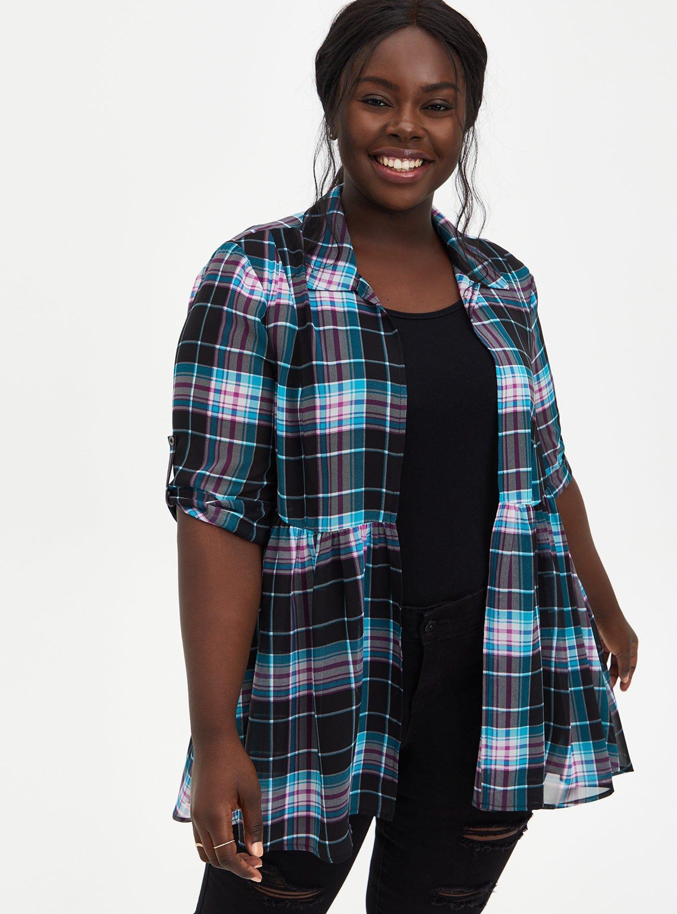 Plus size kimono outlet shirt