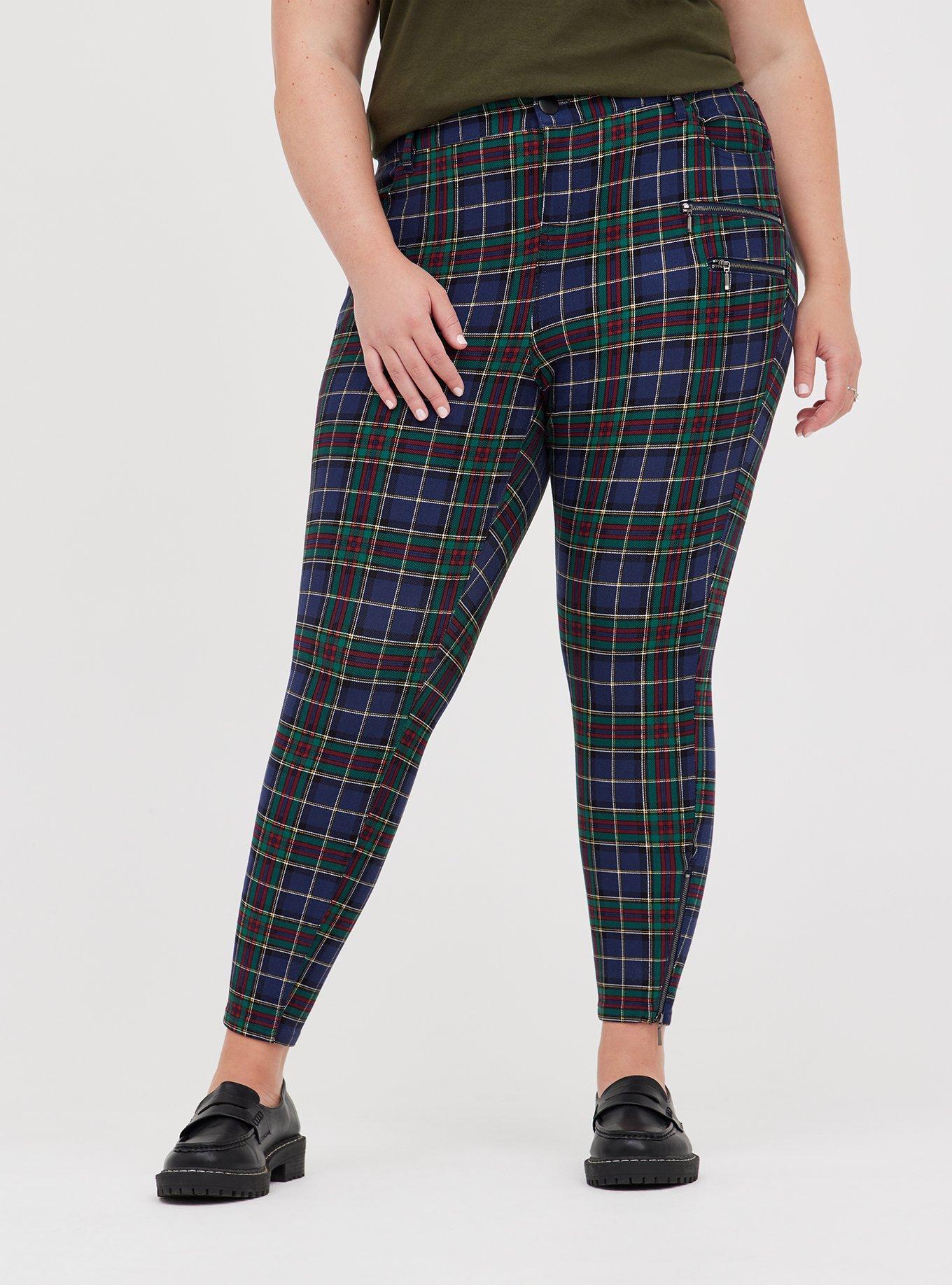 Torrid plaid pants top