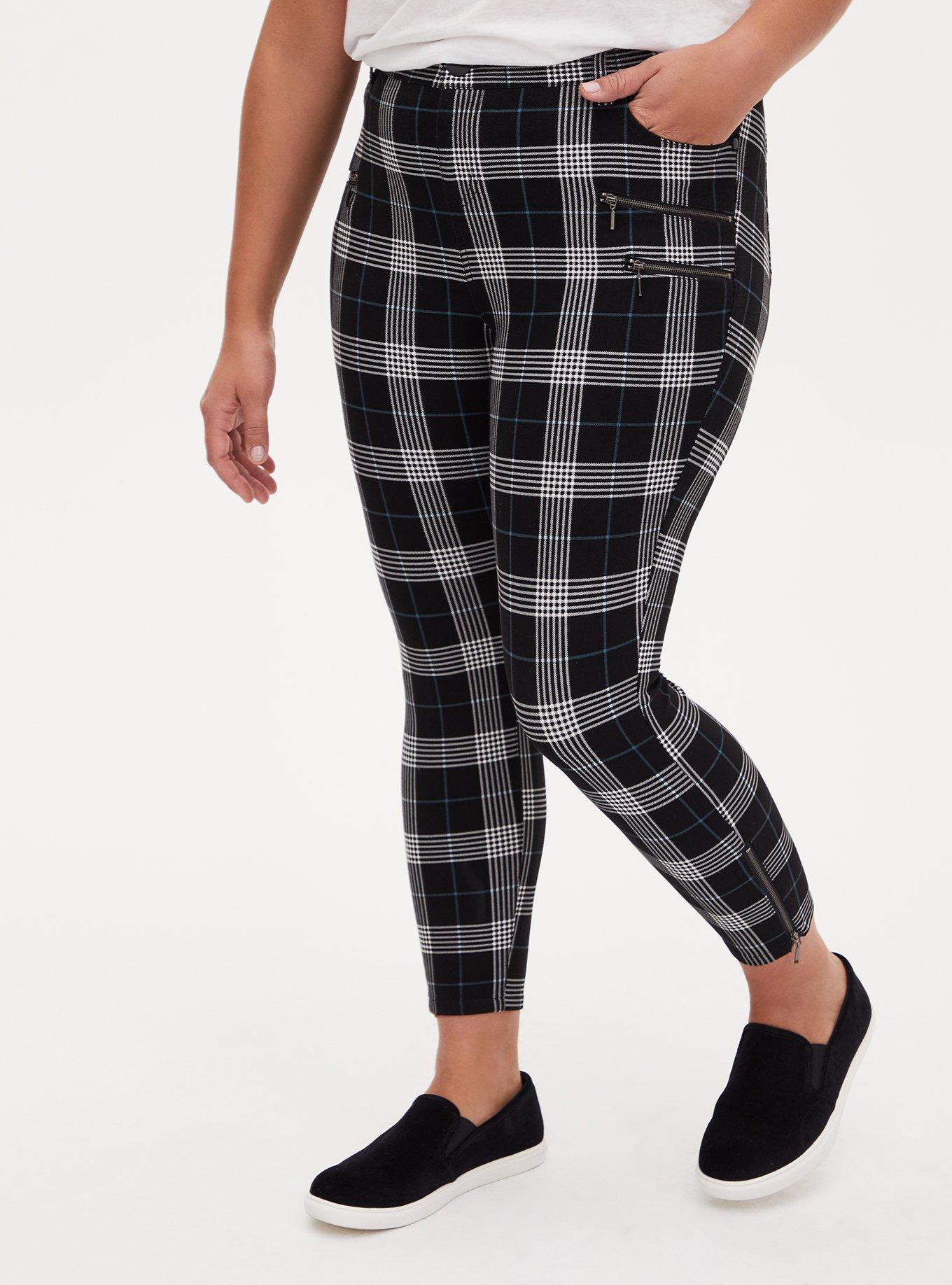 Plus Size Skinny Studio Luxe Ponte Mid Rise Zipper Pant Torrid