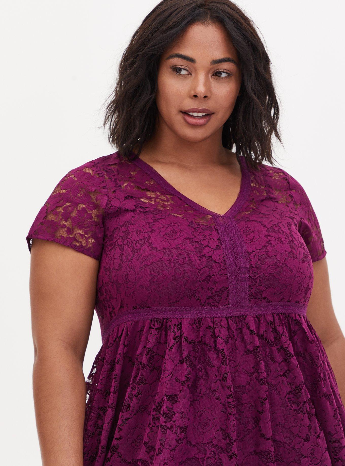 Torrid purple 2024 lace dress