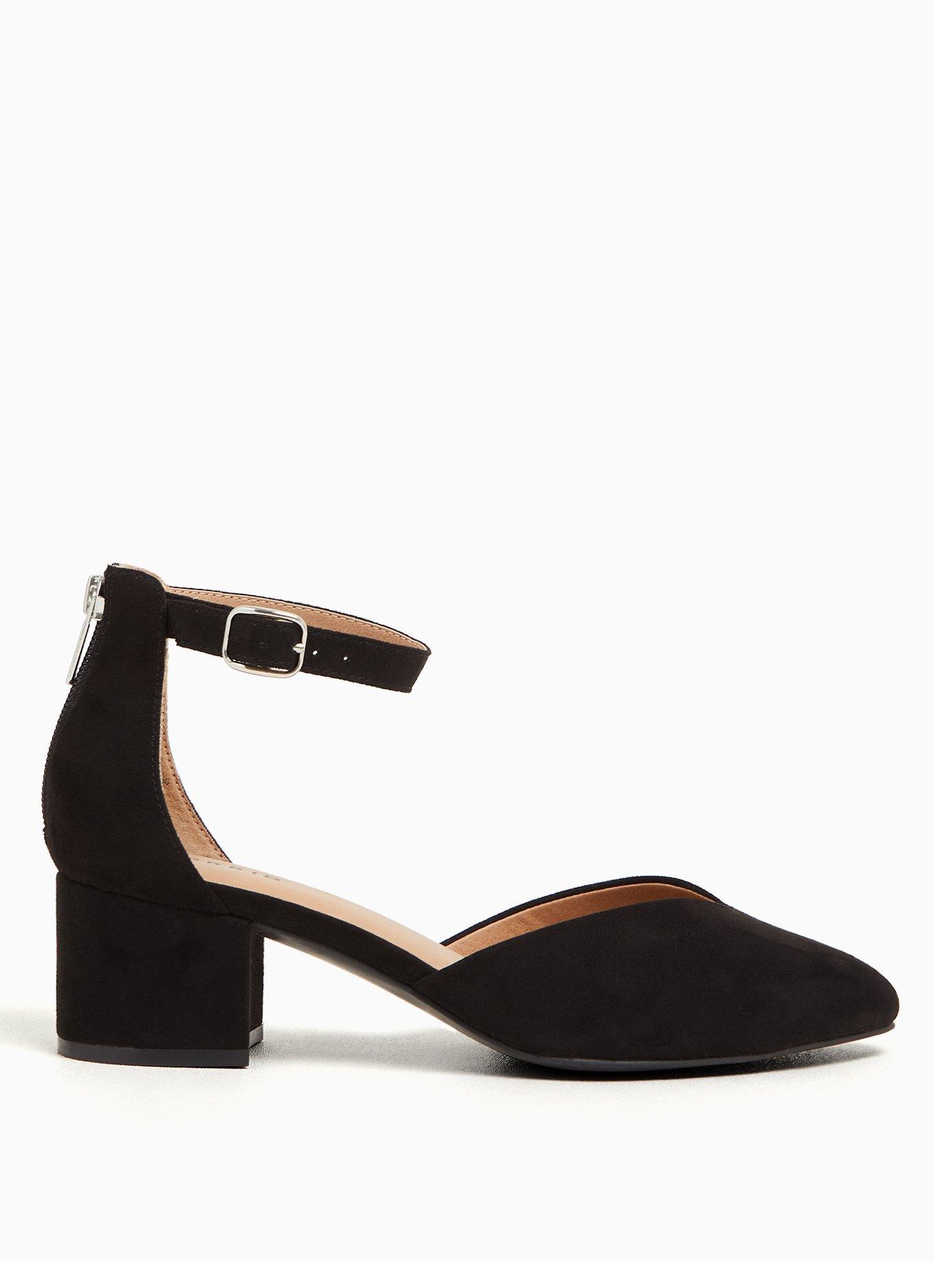 V-Cut Pointed Block Heel (WW), , alternate
