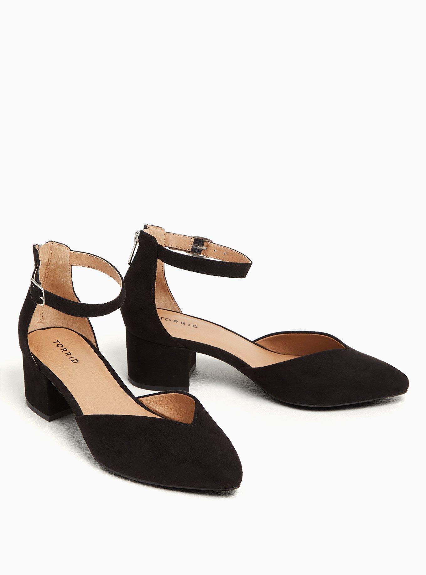 V-Cut Pointed Block Heel (WW), , hi-res