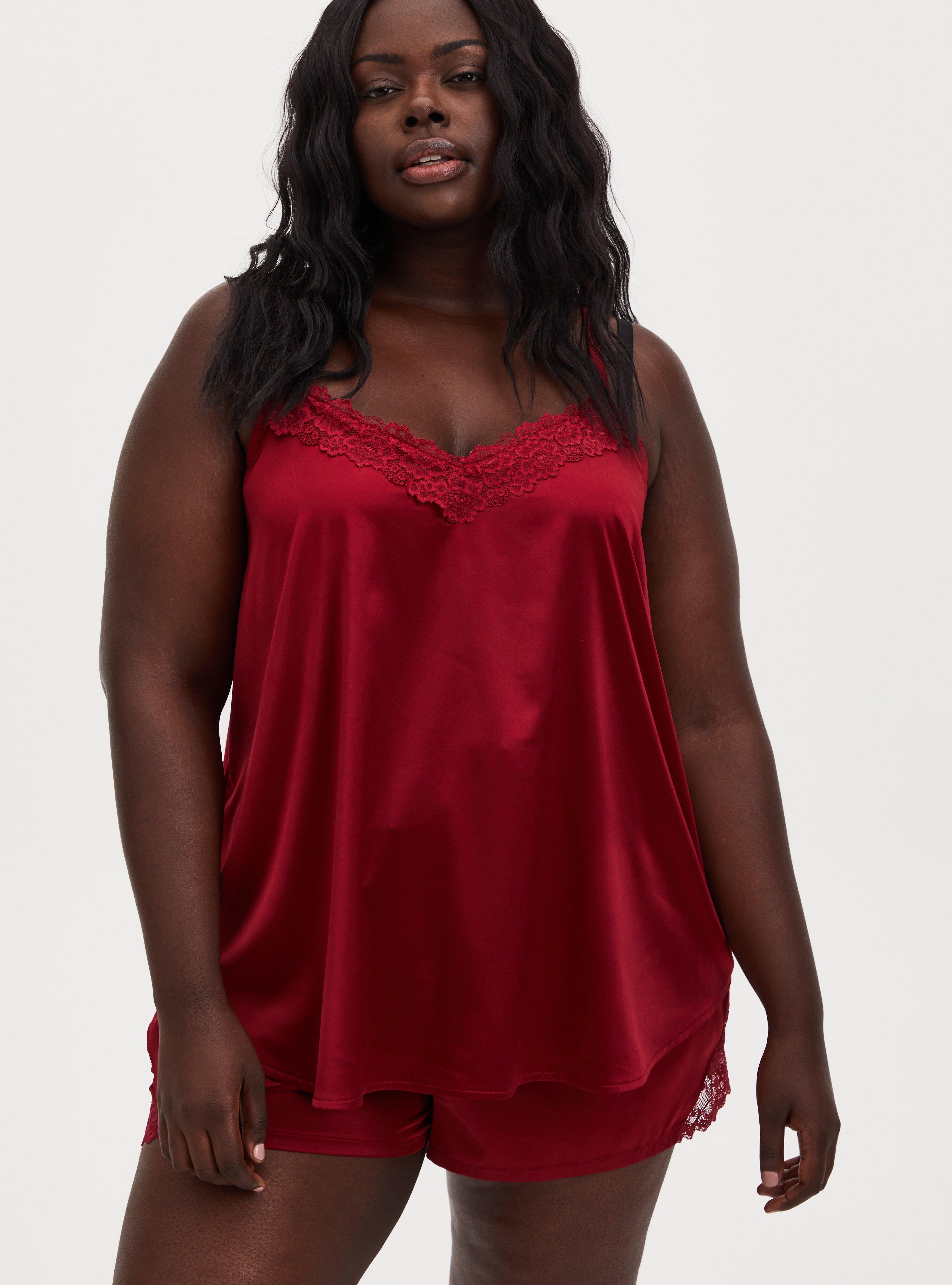 Plus Size - Dream Satin Lace Trim Sleeveless Sleep Cami - Torrid