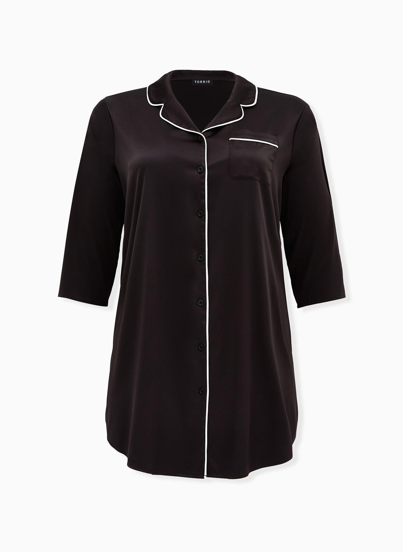Dream Satin Button Through Sleep Gown