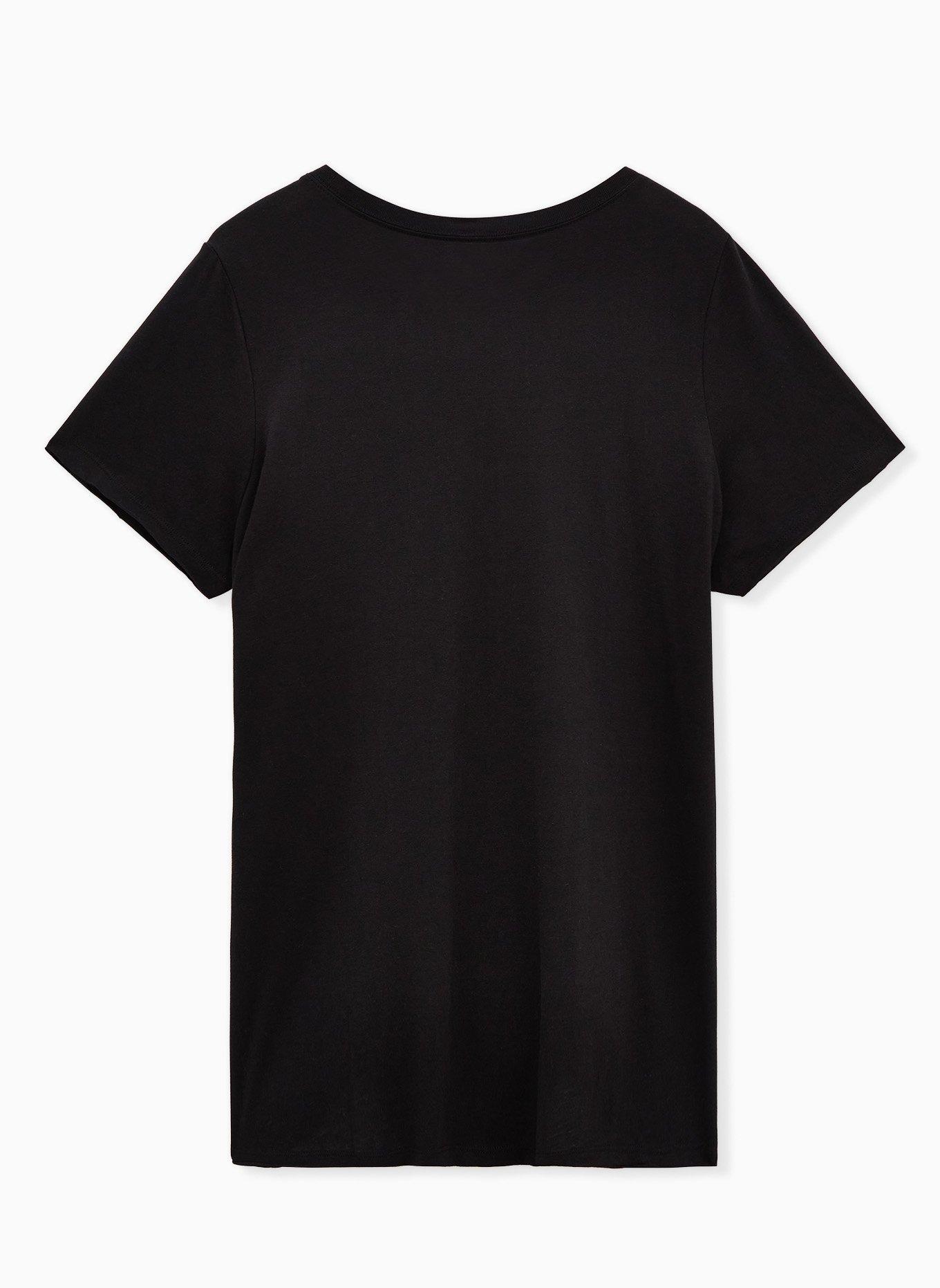 Plus Size - AC/DC Leopard Crew Tee - Black - Torrid