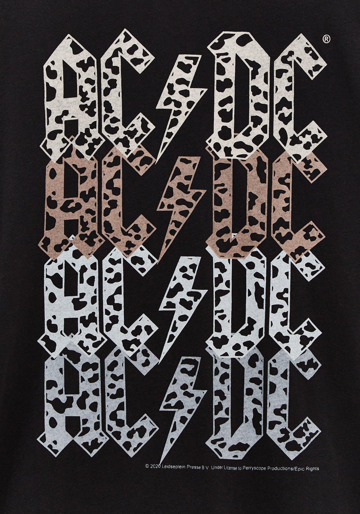 Plus Size - AC/DC Leopard Crew Tee - Black - Torrid