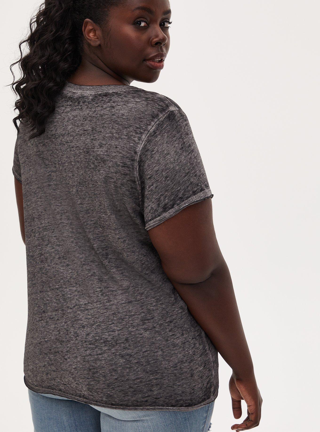 The Doors Strange Days Crew Tee - Burnout Black, DEEP BLACK, alternate