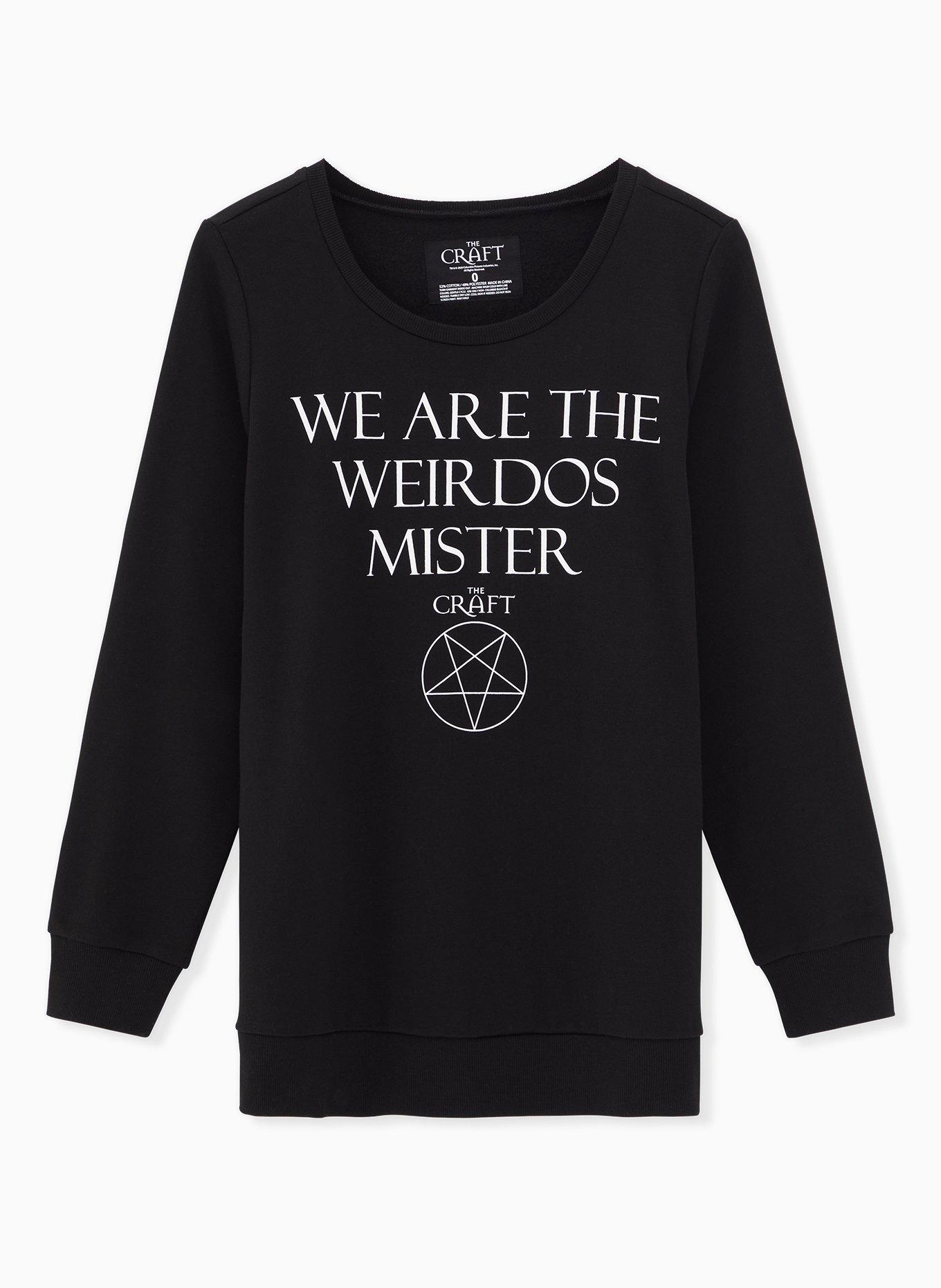 Plus Size - The Craft We Are The Weirdos Black Fleece Sweatshirt