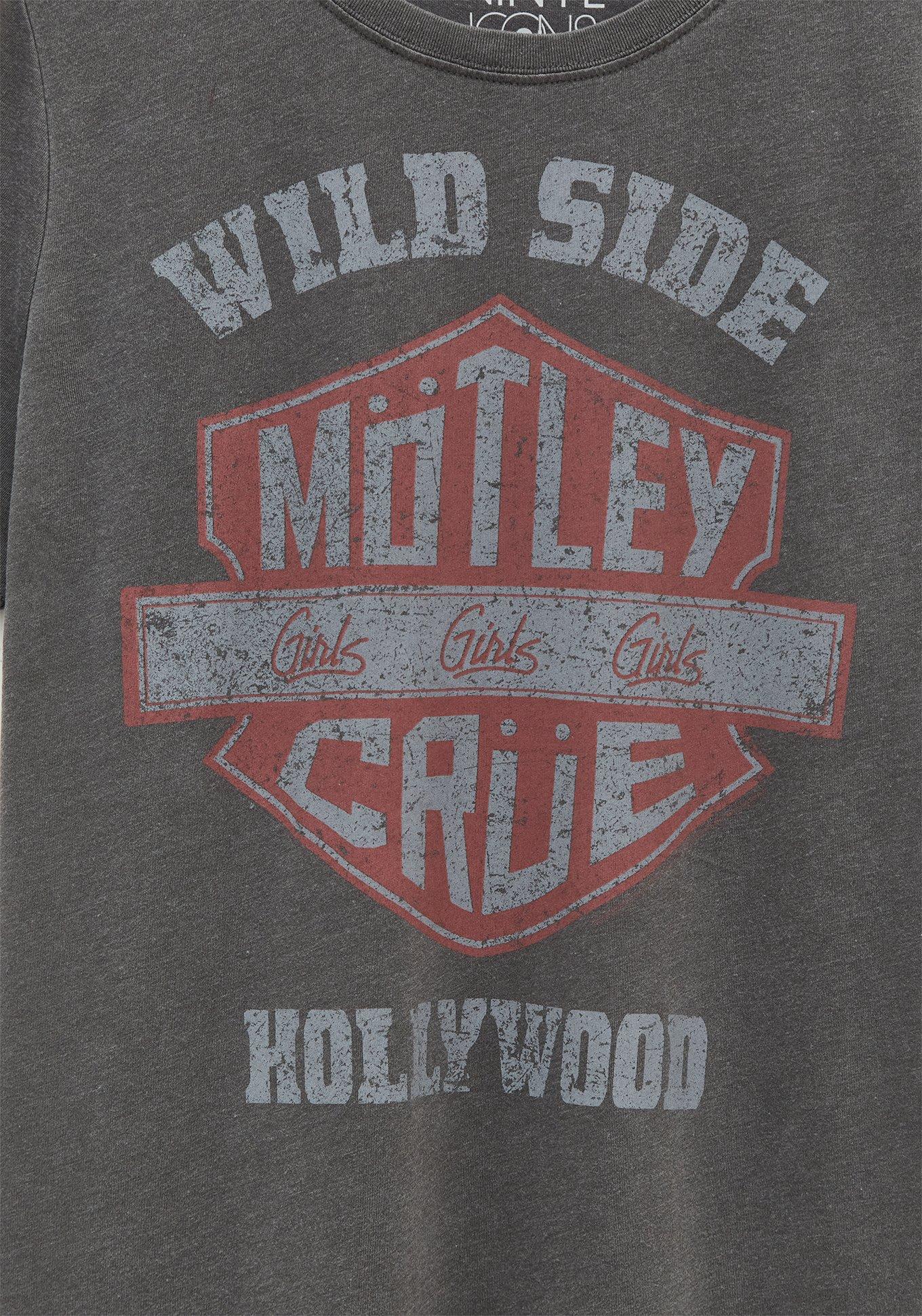 Plus Size M&ouml;tley Cr&uuml;e Crew Tee - Mineral Washed Grey, DEEP BLACK, alternate