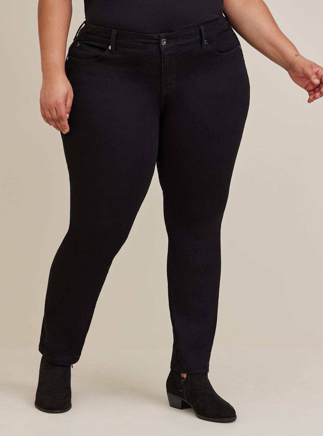 Boyfriend Straight Mid-Rise Jean, BLACK, alternate