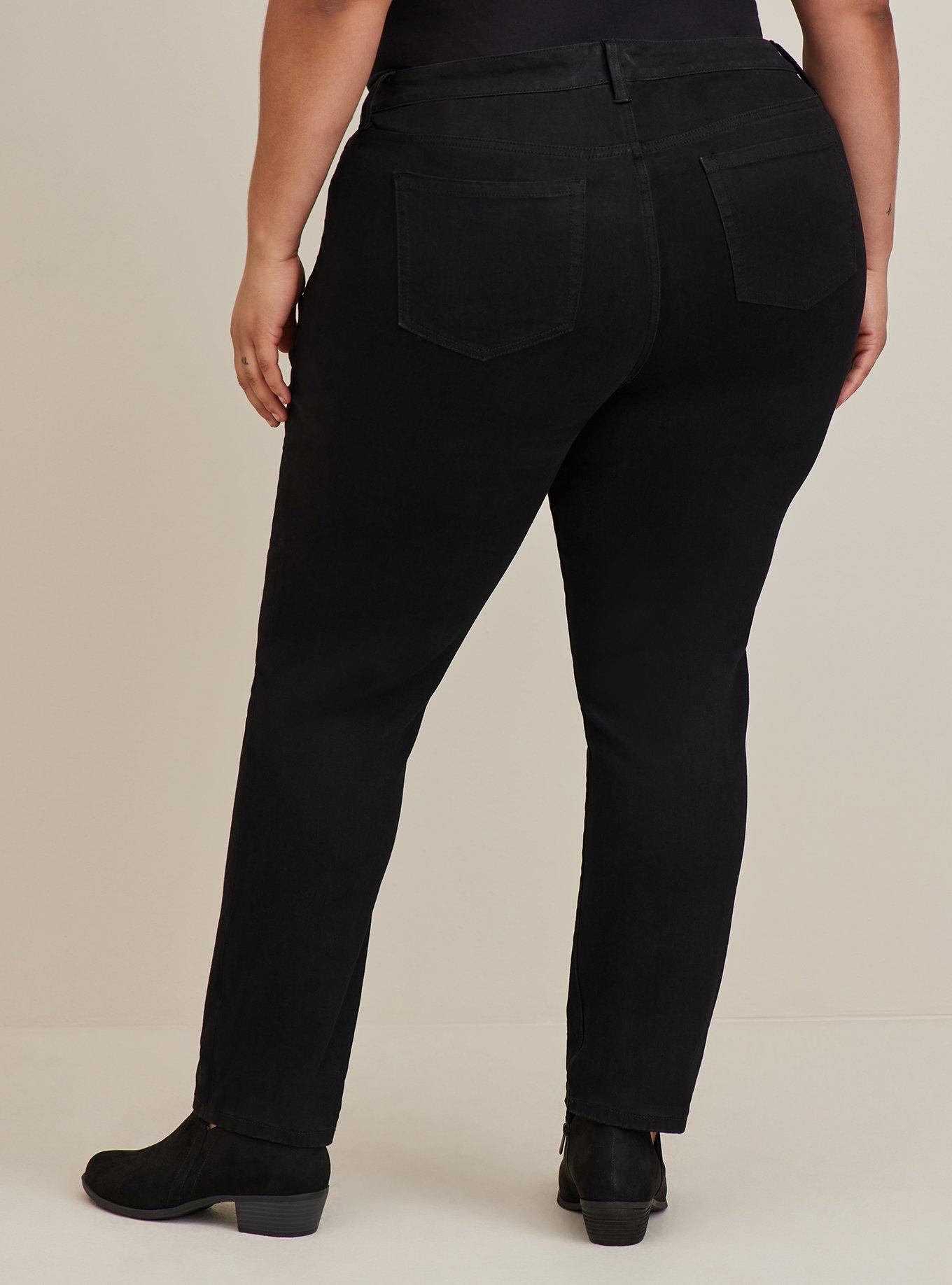 Boyfriend Straight Mid-Rise Jean, BLACK, alternate