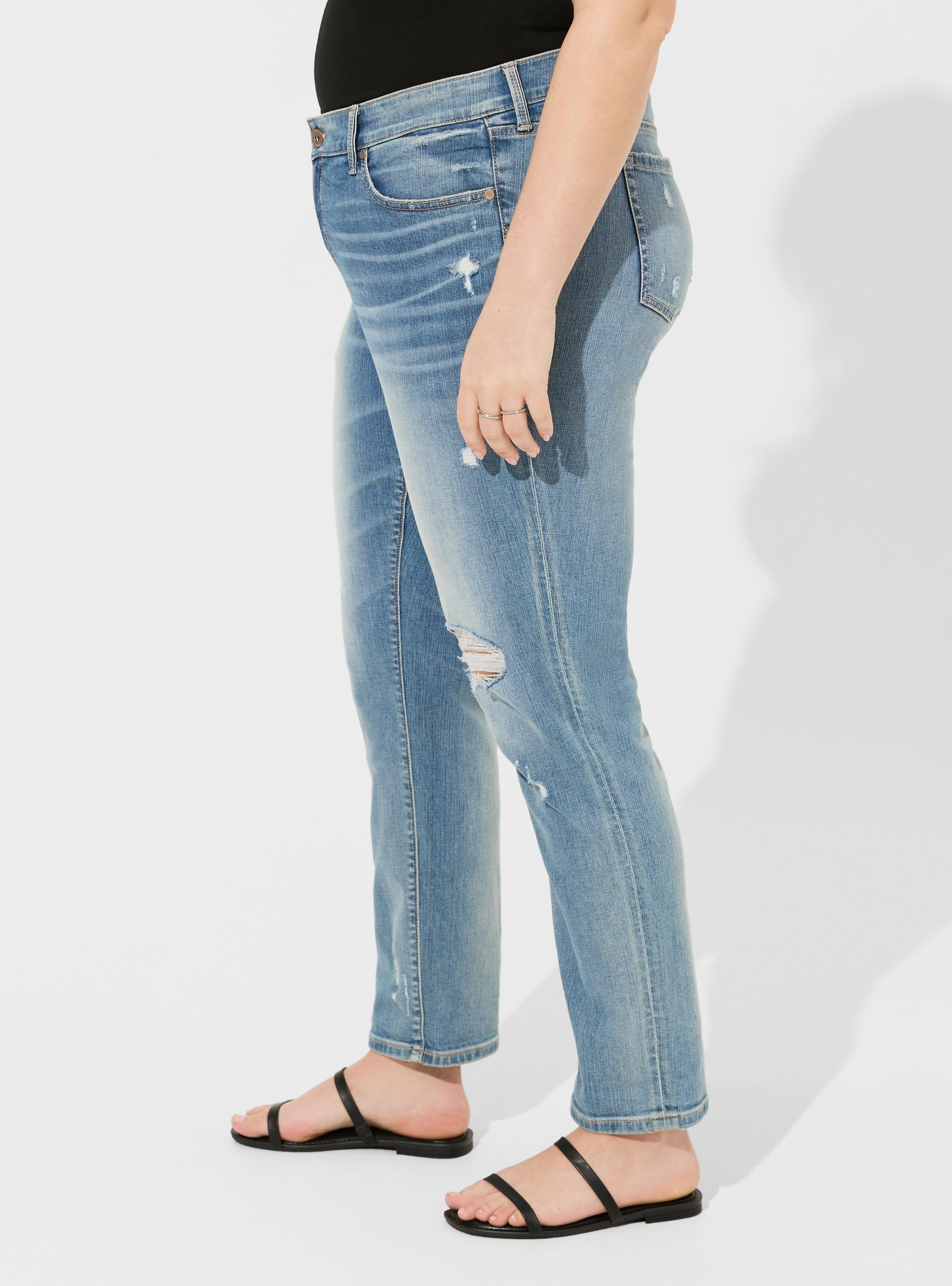 Plus Size - Boyfriend Straight Vintage Stretch Mid-Rise Jean - Torrid