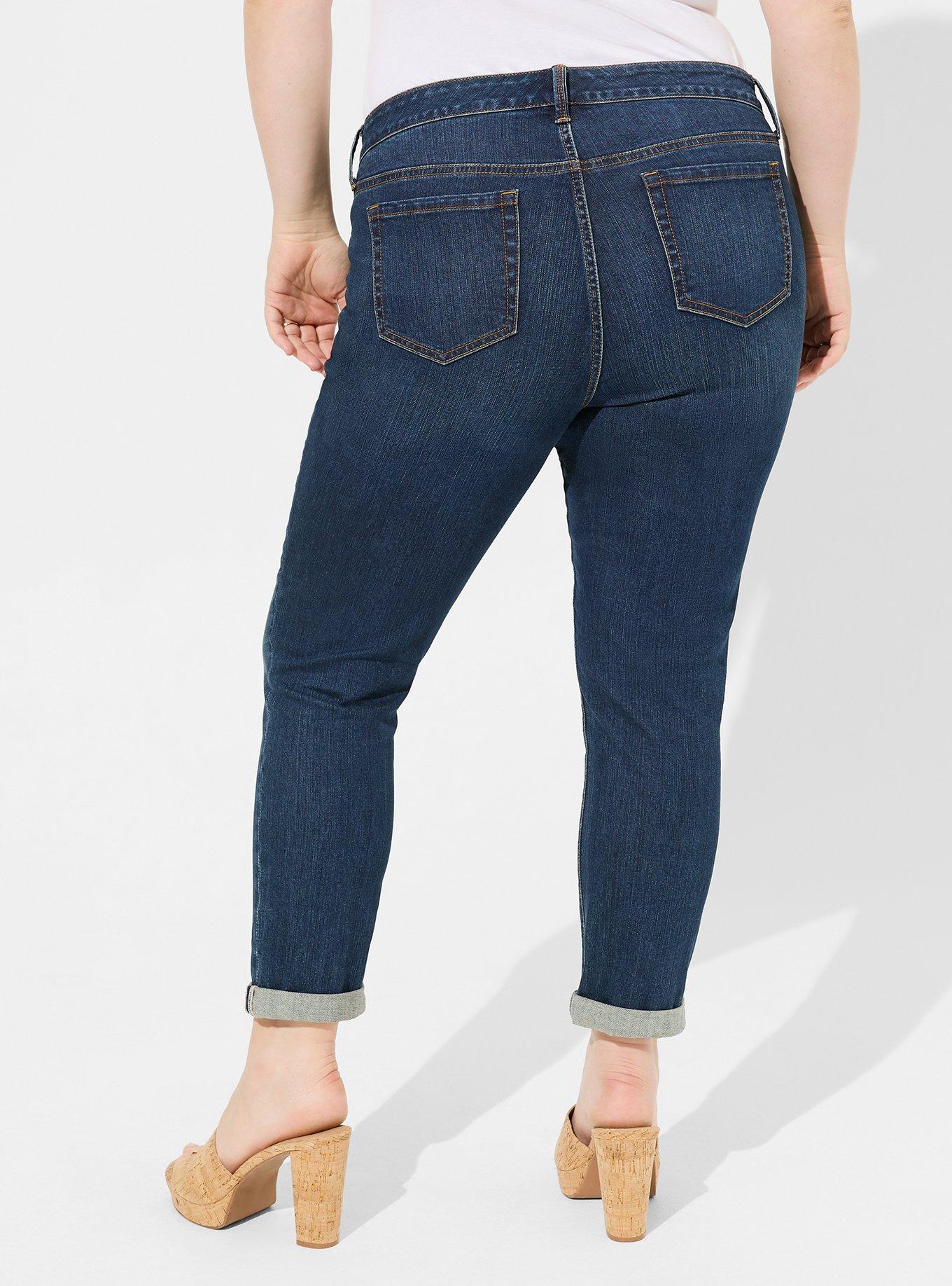 Plus Size - Boyfriend Straight Vintage Stretch Mid-Rise Jean - Torrid