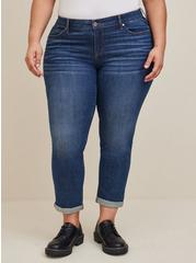 Boyfriend Straight Vintage Stretch Mid-Rise Jean, BACK COUNTRY, hi-res