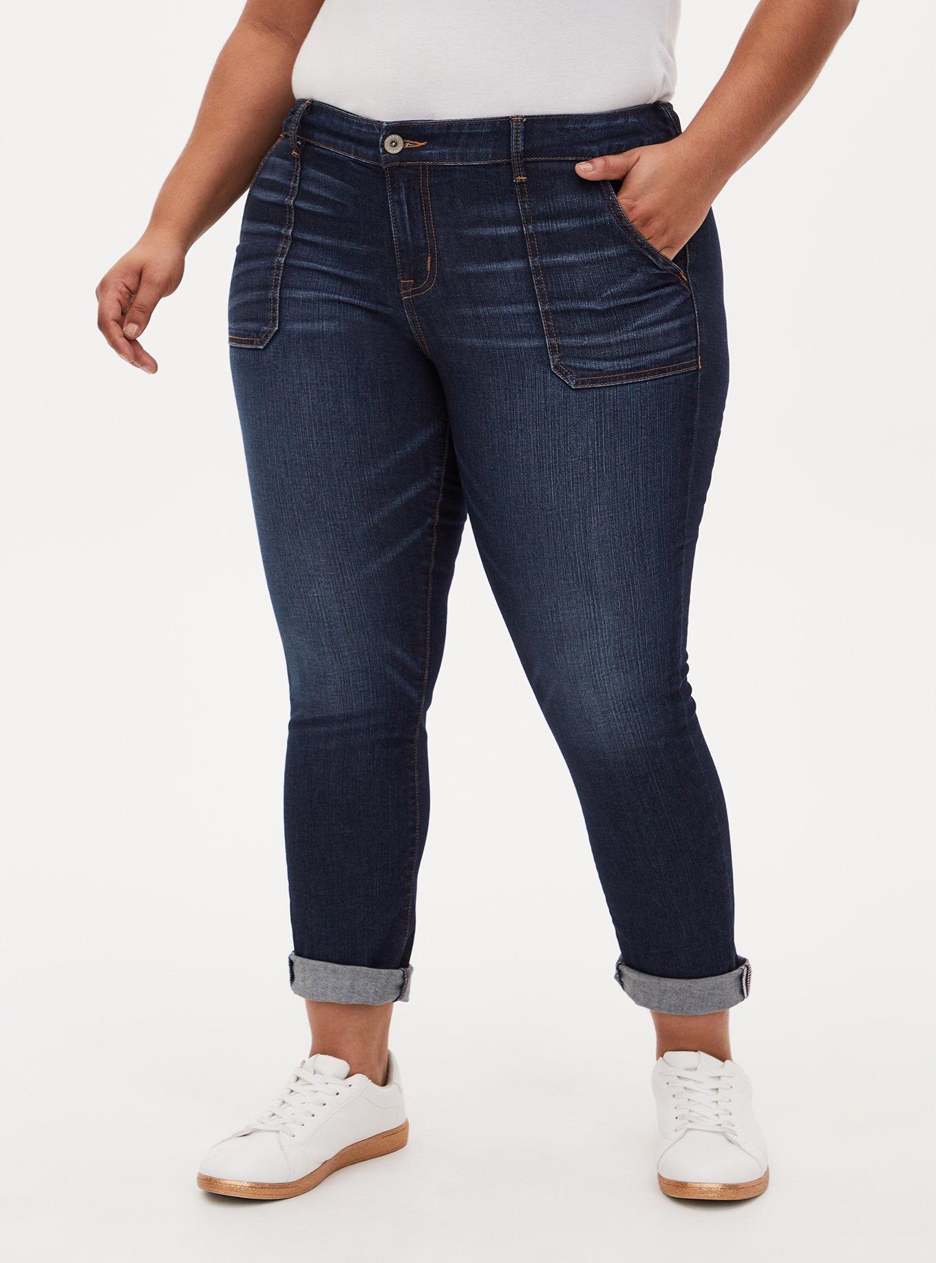 Plus Size - Boyfriend Straight Vintage Stretch Mid-Rise Jean - Torrid