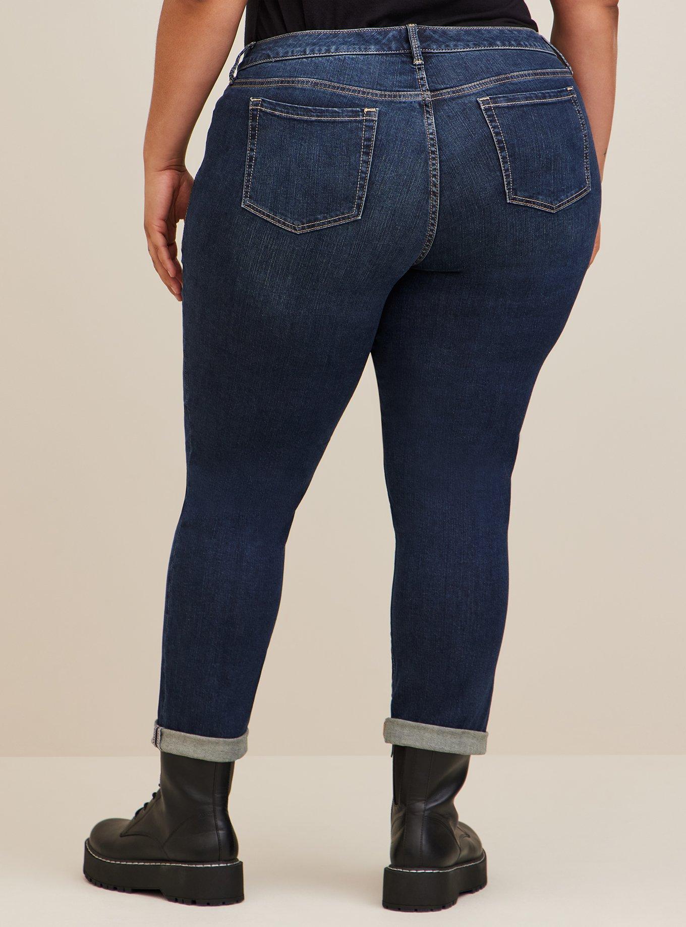 Boyfriend Straight Mid-Rise Jean, SANDED RINSE, alternate