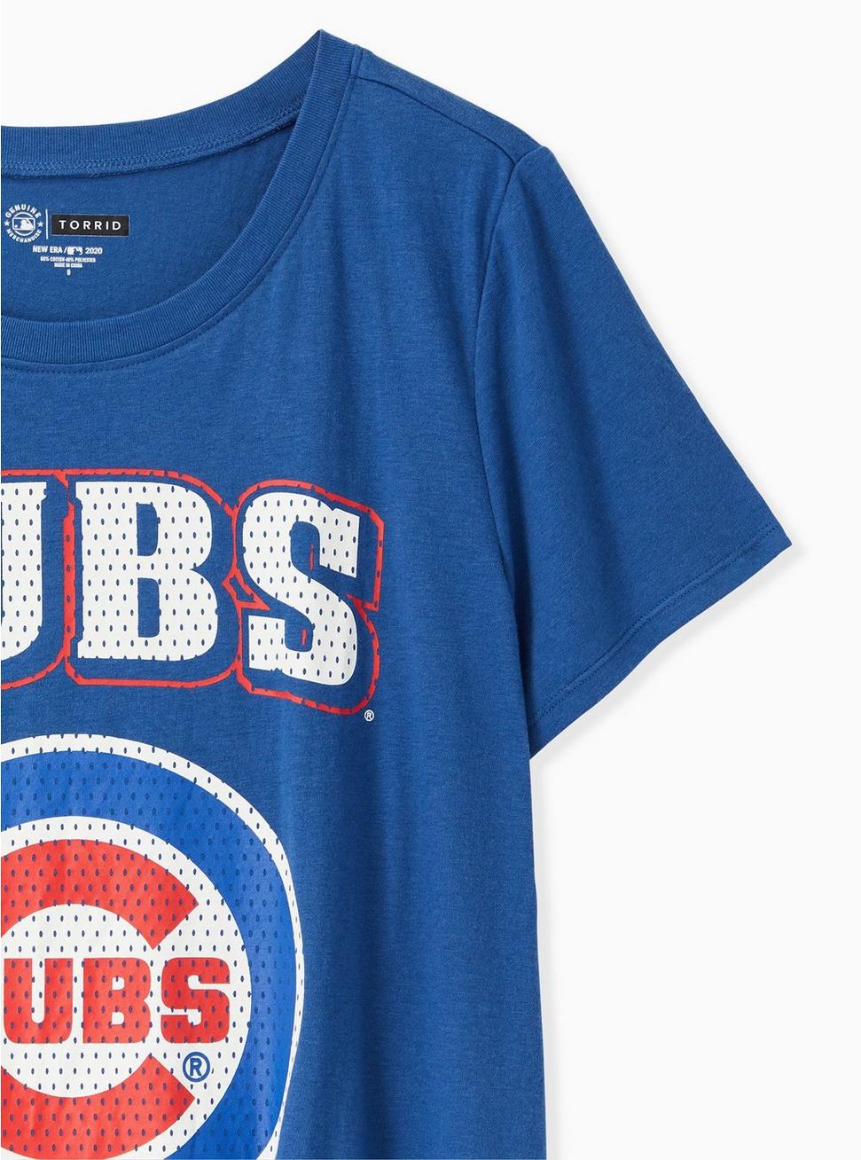 Plus Size - MLB Chicago Cubs Tie Front Tee - Blue - Torrid