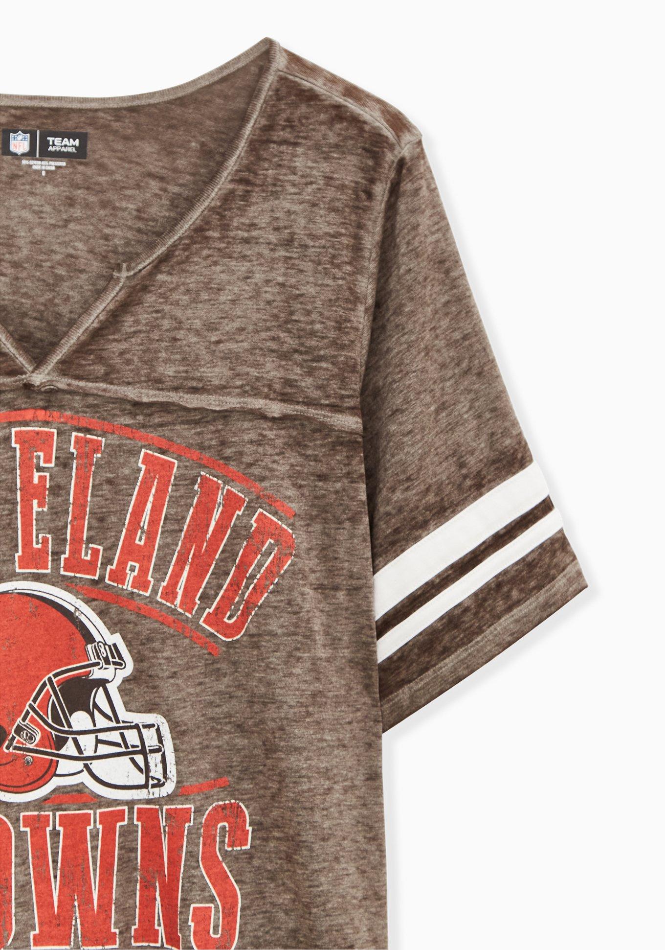 Plus Size - Classic Fit Football Tee - NFL Cleveland Browns Brown - Torrid