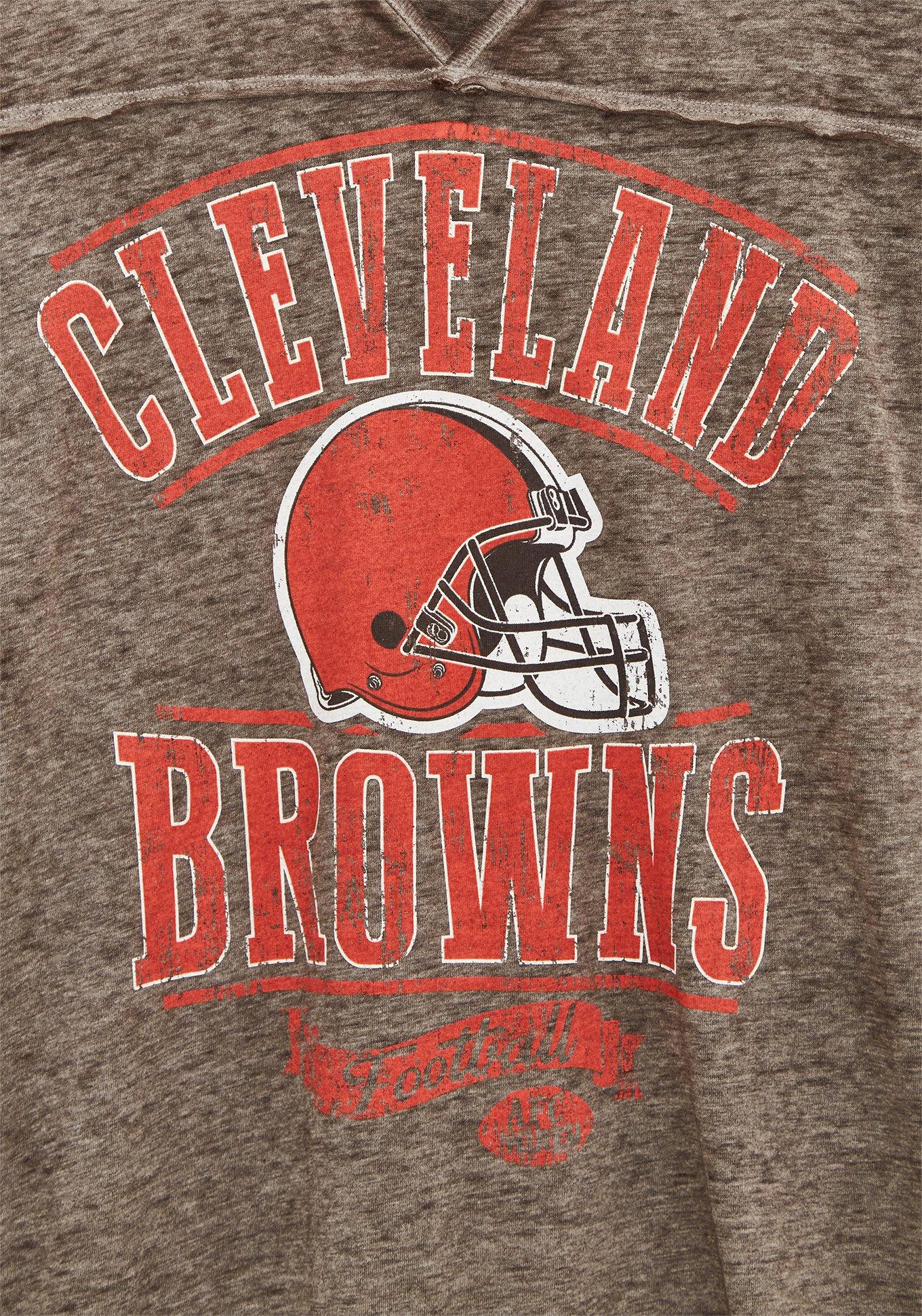 Plus Size - Classic Fit Football Tee - NFL Cleveland Browns Brown - Torrid