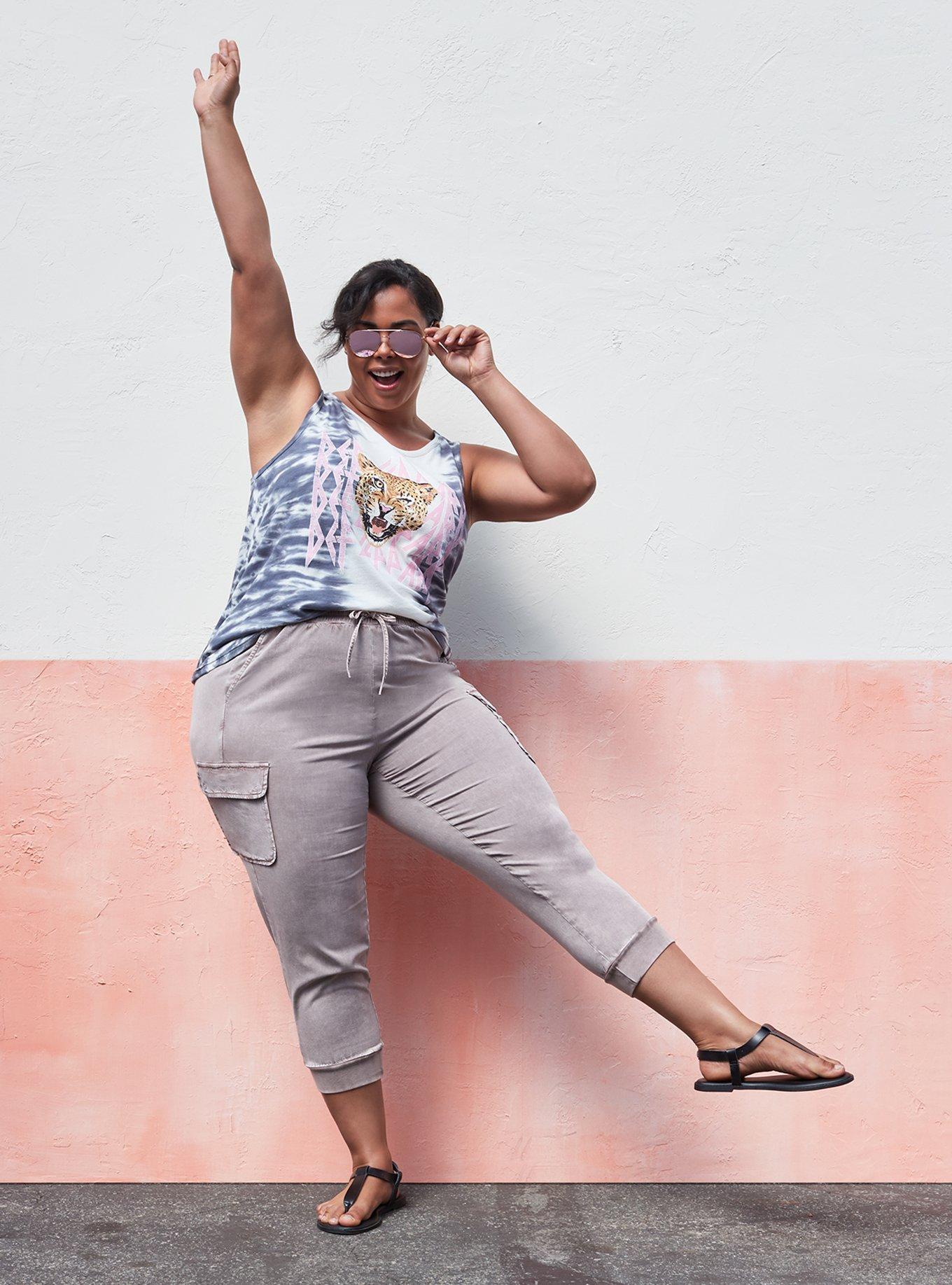 Relaxed Fit Cargo Jogger, LIGHT BROWN, hi-res