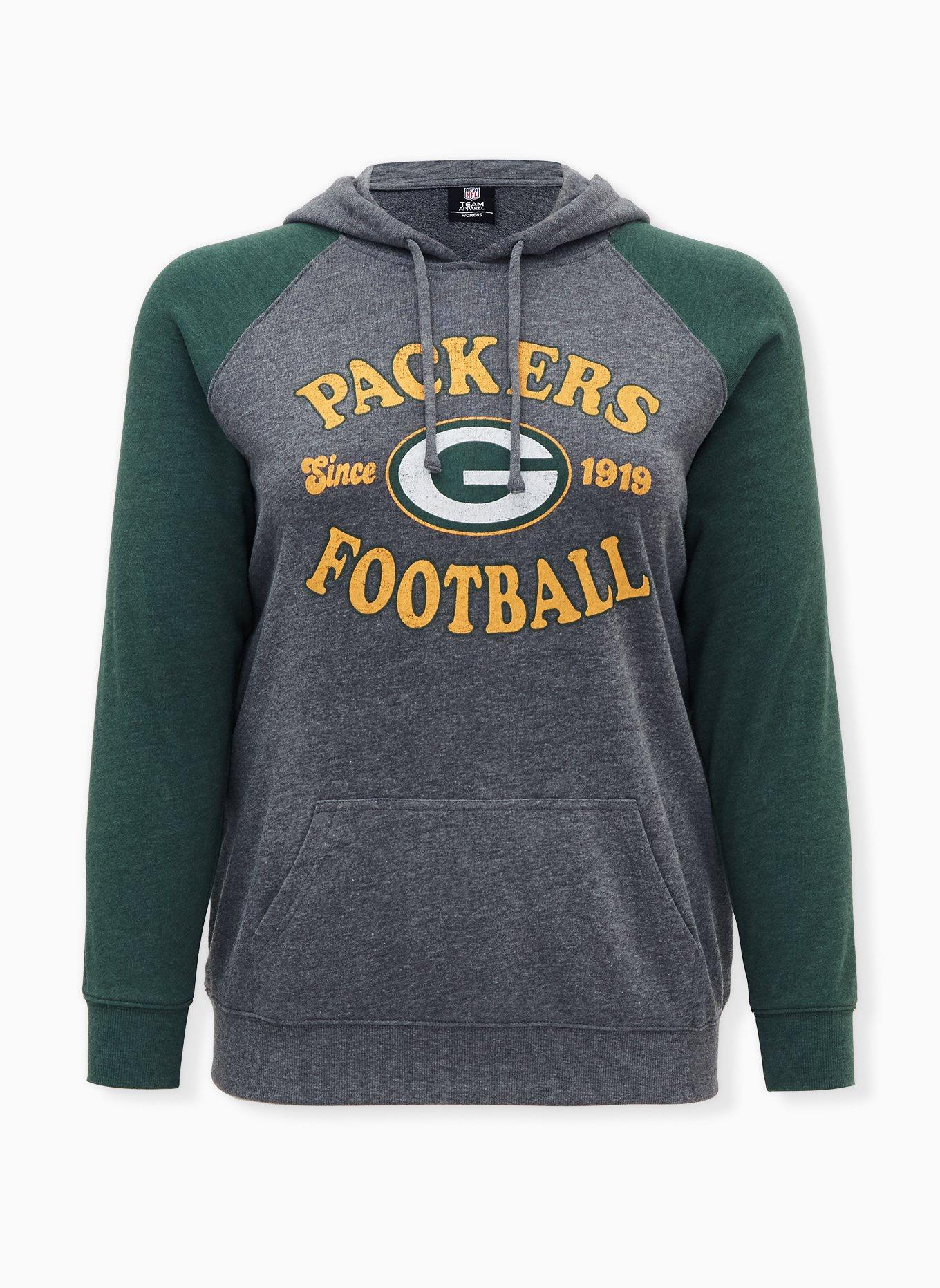 Plus Size - NFL Green Bay Packers Classic Fit Cotton Long Sleeve Raglan Tee  - Torrid