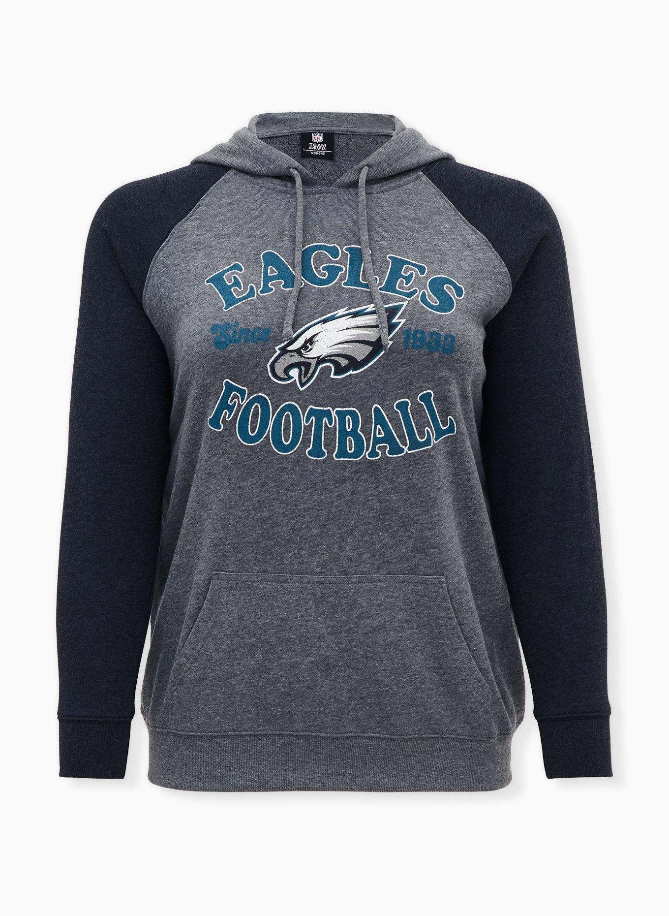 Plus Size - NFL Philadelphia Eagles Football Grey & Back Terry