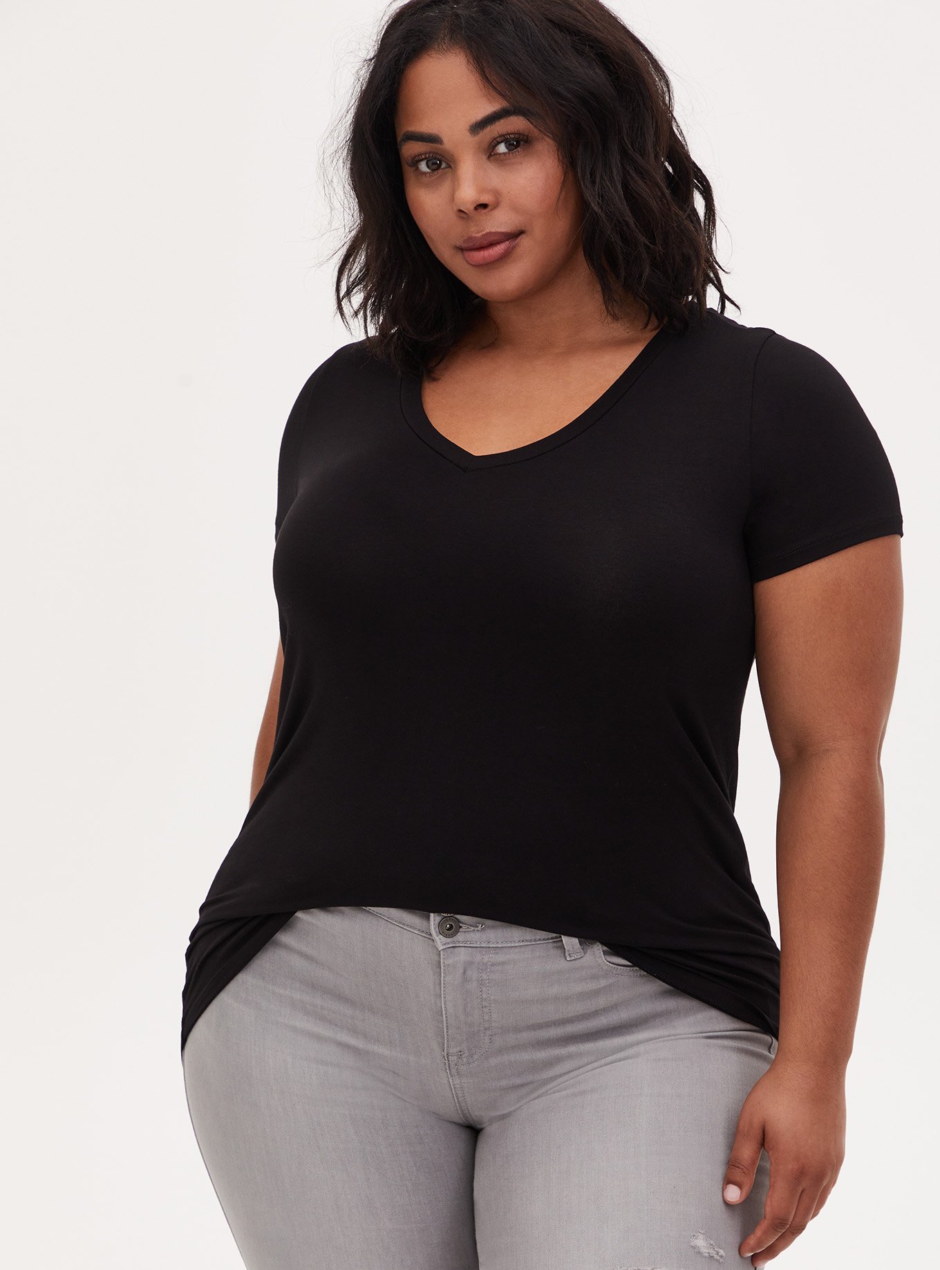 Perfect Super Soft V-Neck Tee, , hi-res