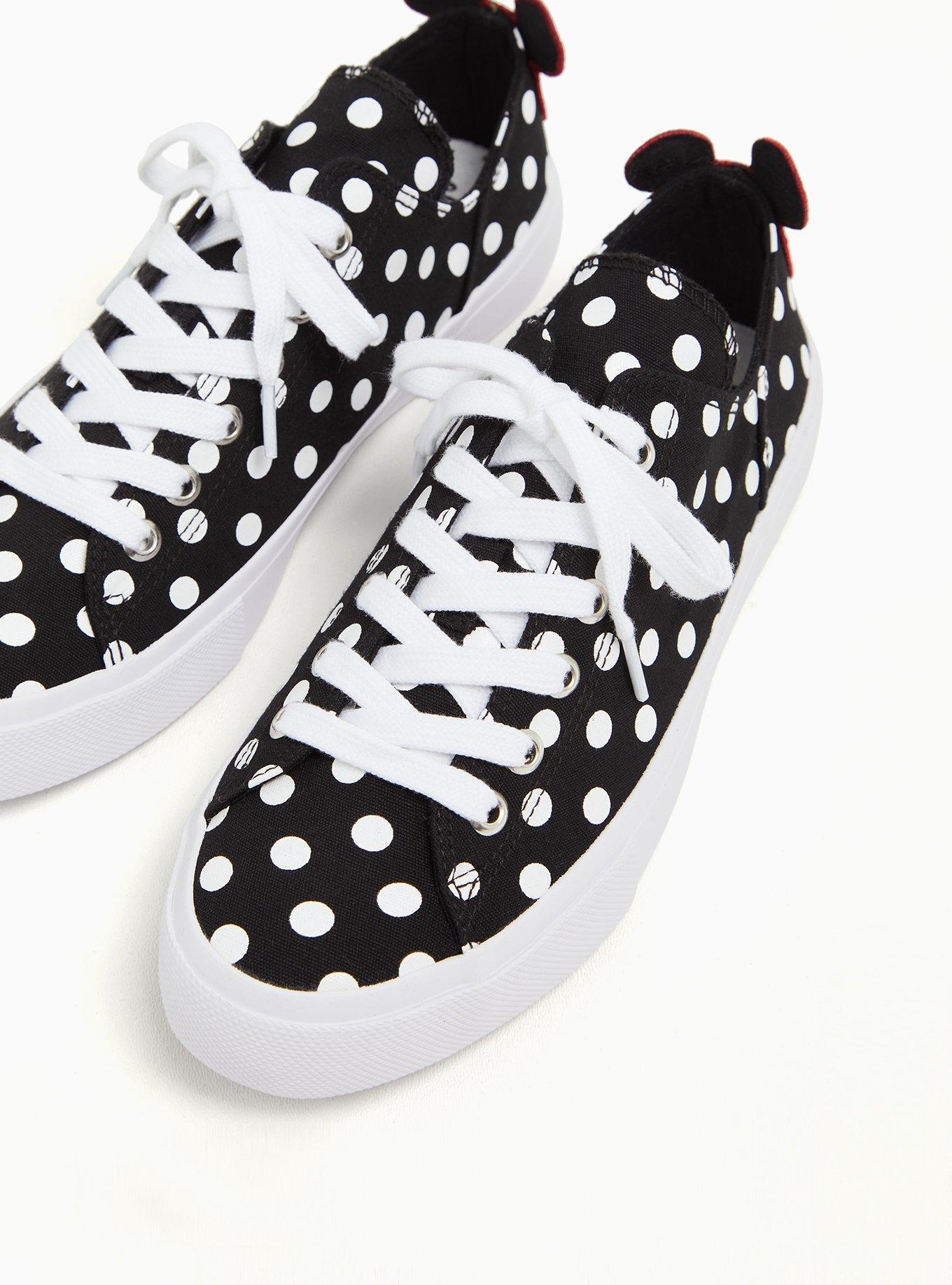 black canvas lace-up sneaker