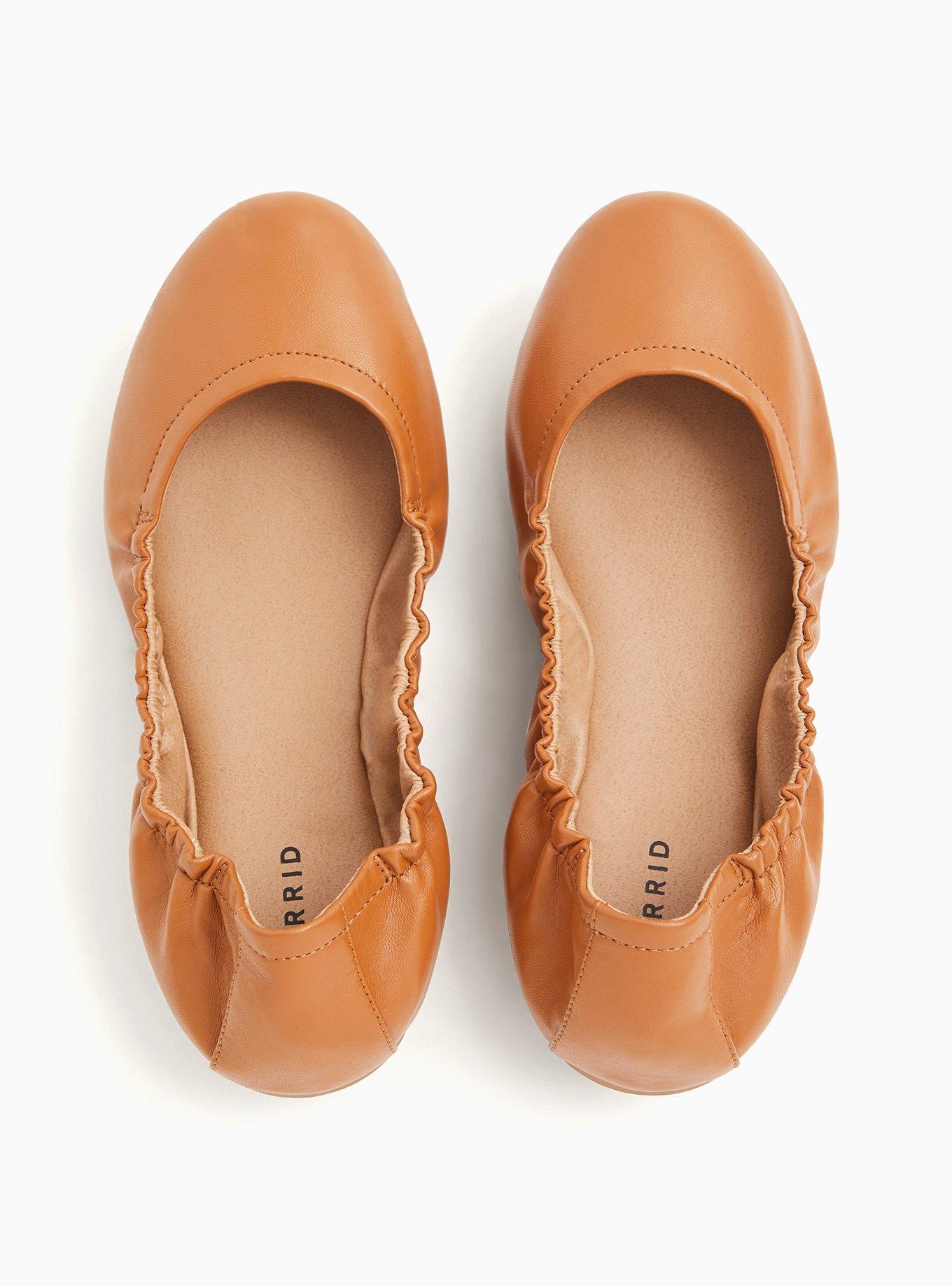 Scrunch Ballet Flat (WW), COGNAC, hi-res