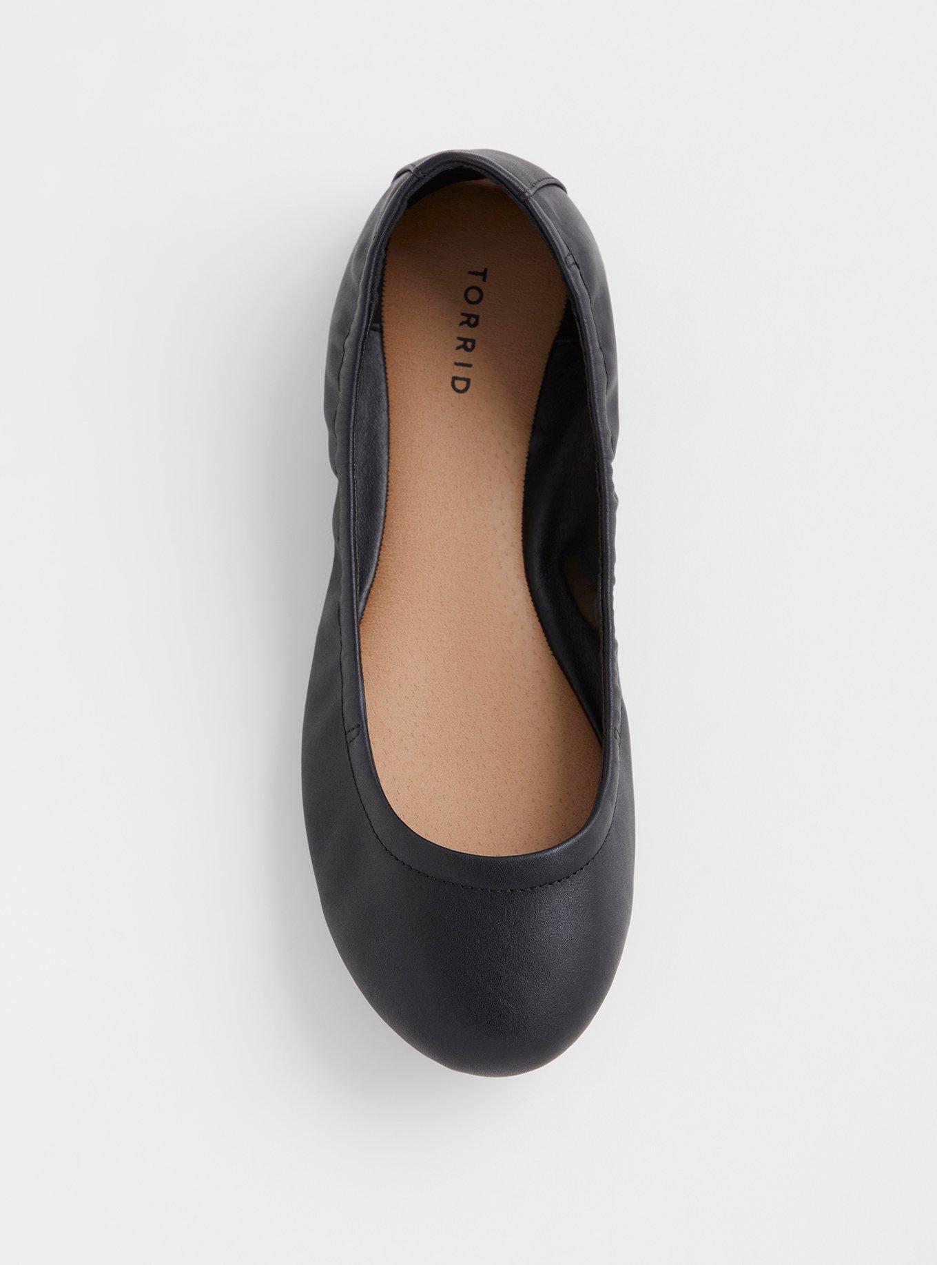 Scrunch Ballet Flat (WW), BLACK, alternate