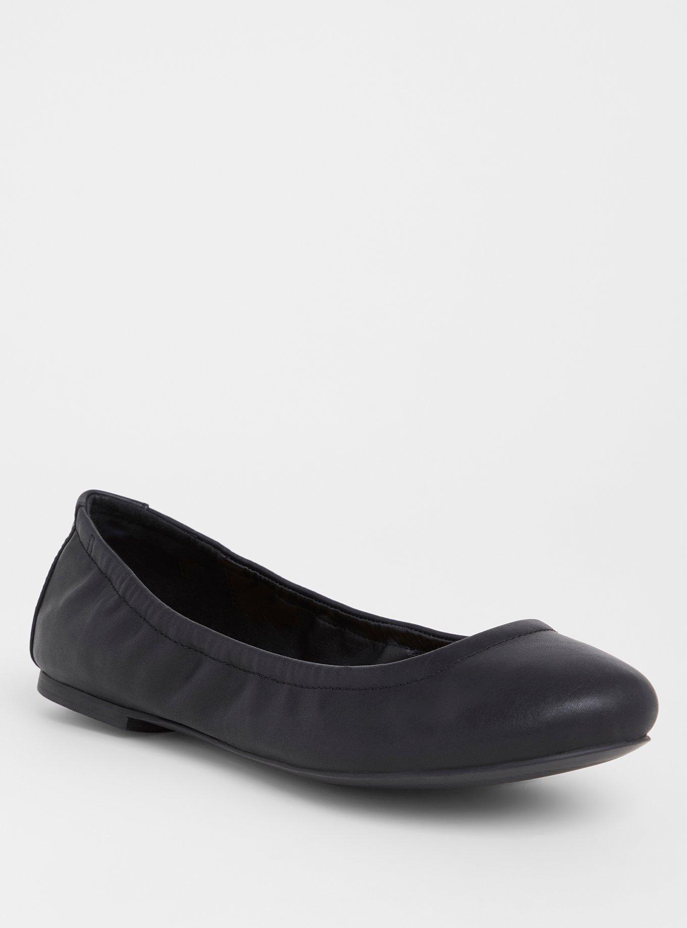 Scrunch Ballet Flat (WW), BLACK, hi-res