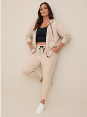 Everyday Fleece Crop Active Jogger In Classic Fit, OATMEAL, hi-res