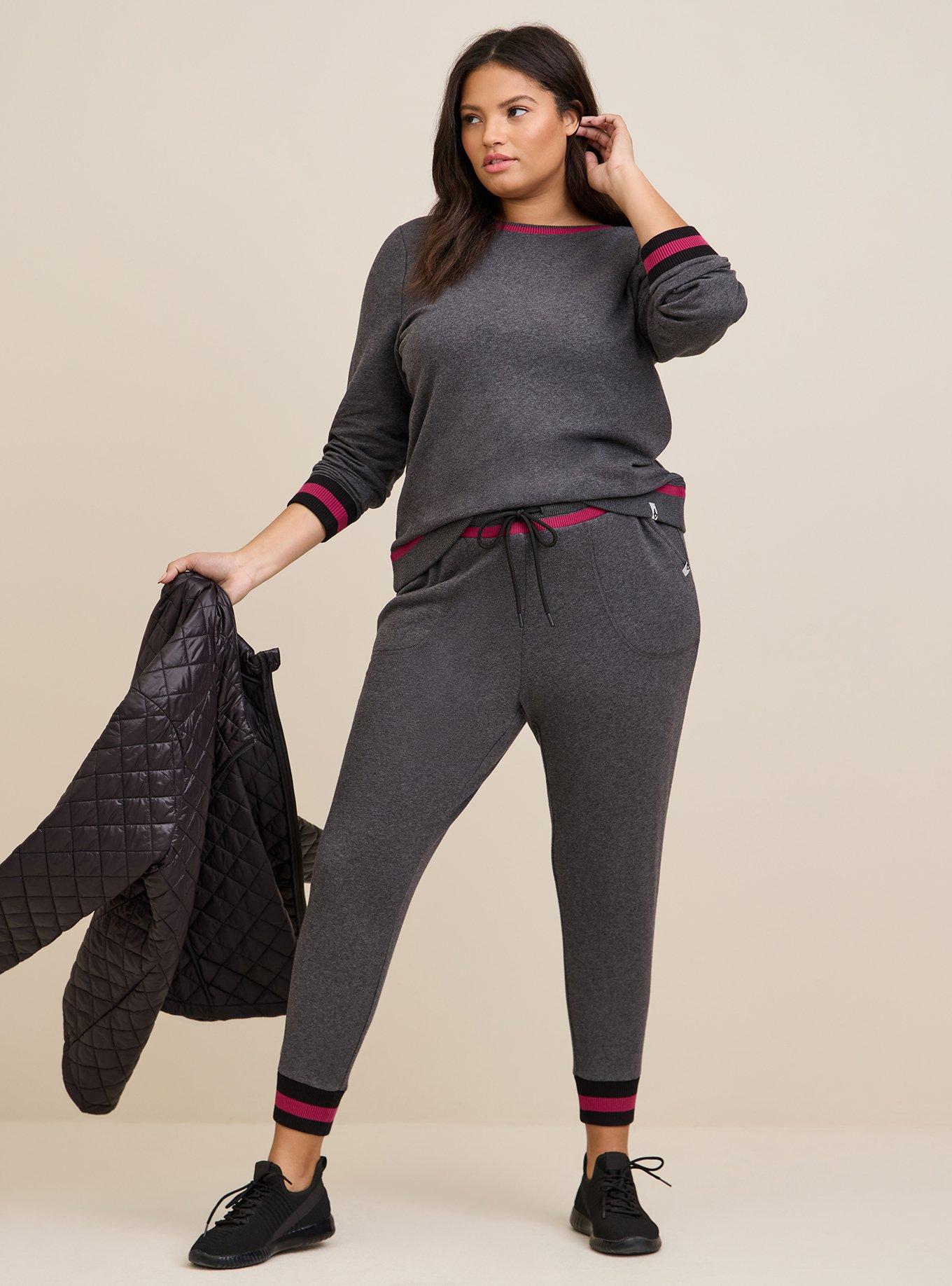 Plus Size - Everyday Fleece Crop Active Jogger In Classic Fit - Torrid