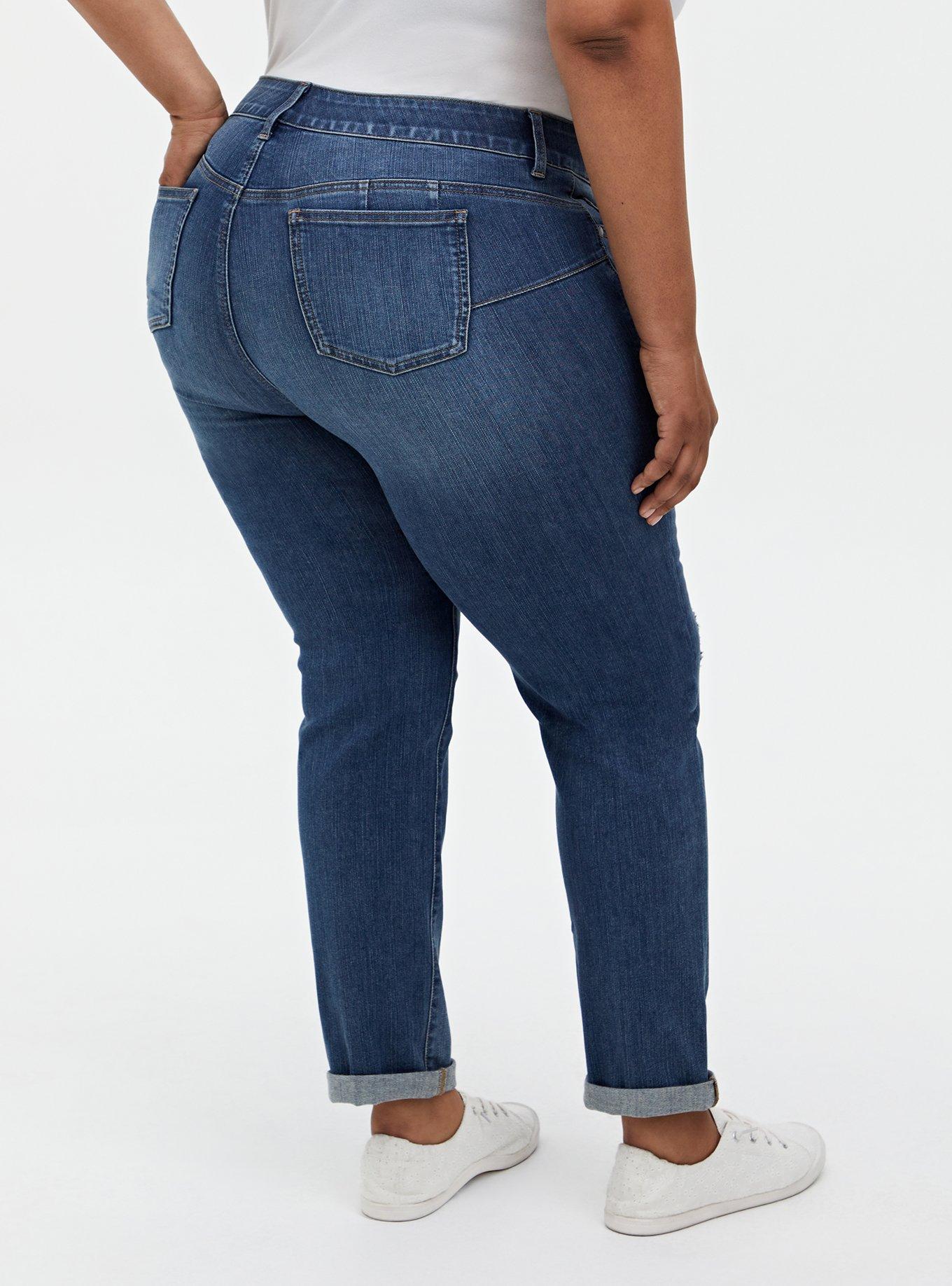 Bombshell Straight Jean - Premium Stretch Medium Wash, LOS FELIZ, alternate
