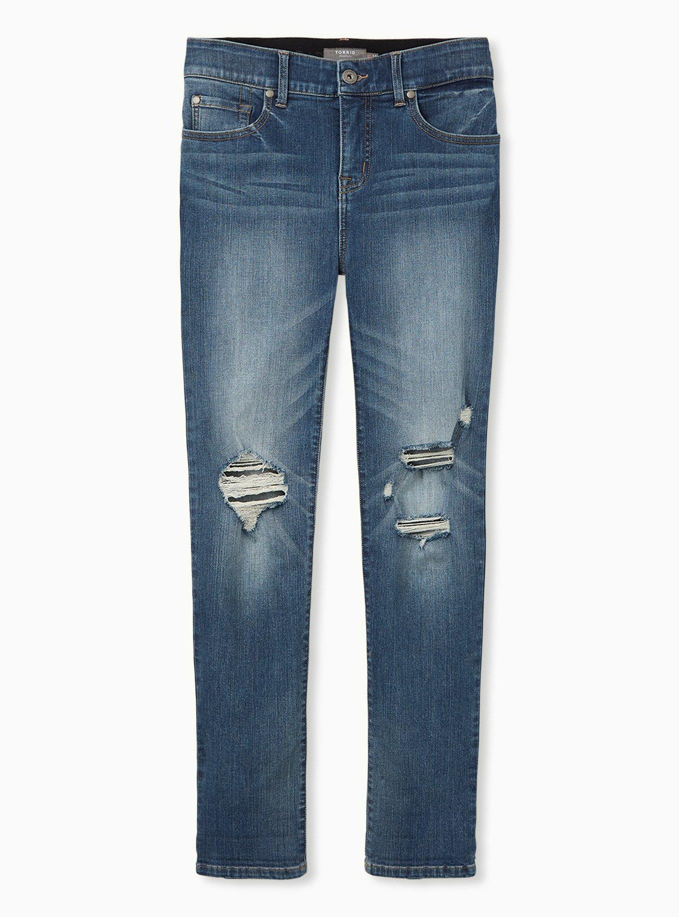 Bombshell Straight Jean - Premium Stretch Medium Wash, LOS FELIZ, hi-res